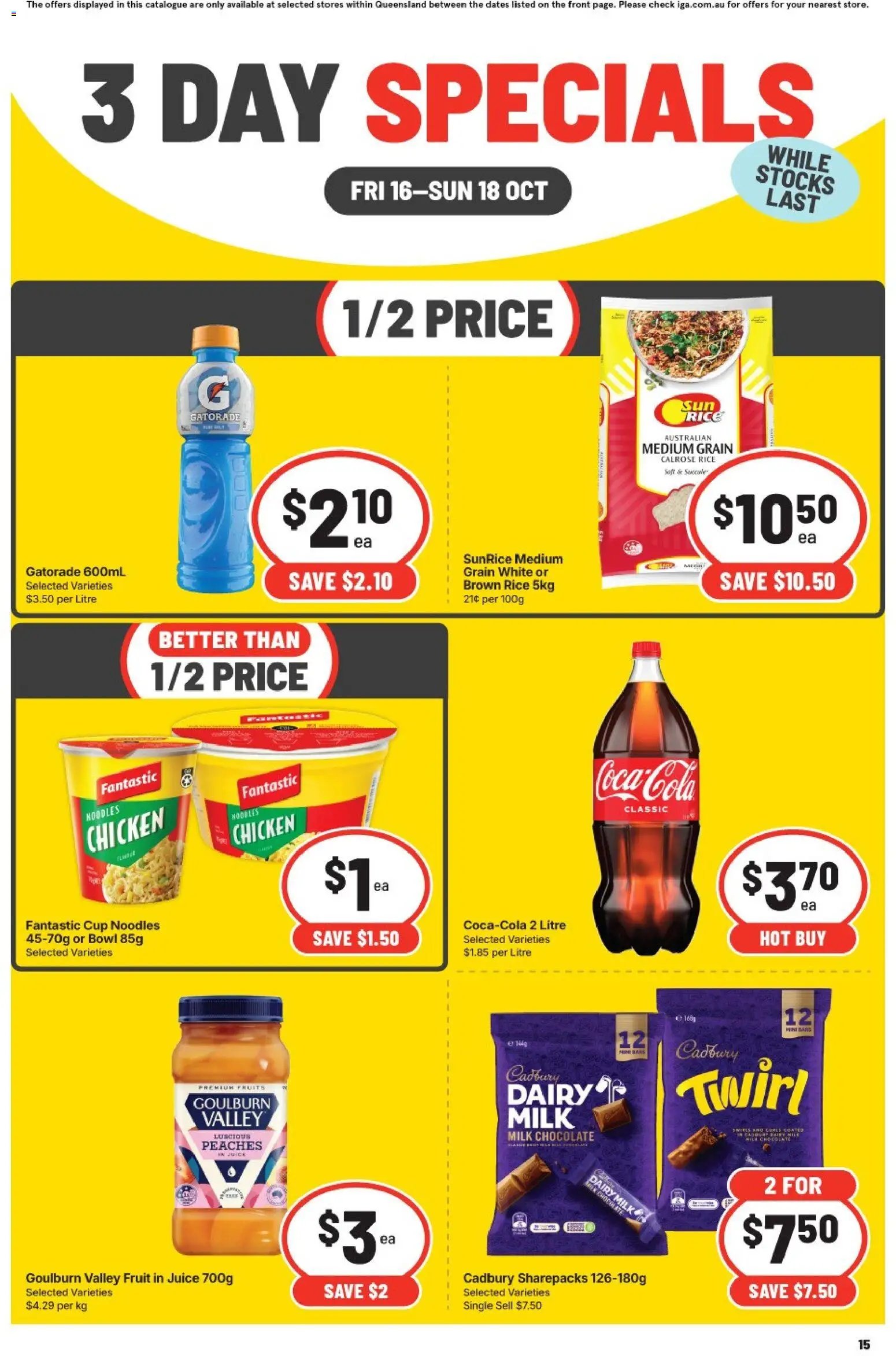 IGA  3 Day Specials QLD