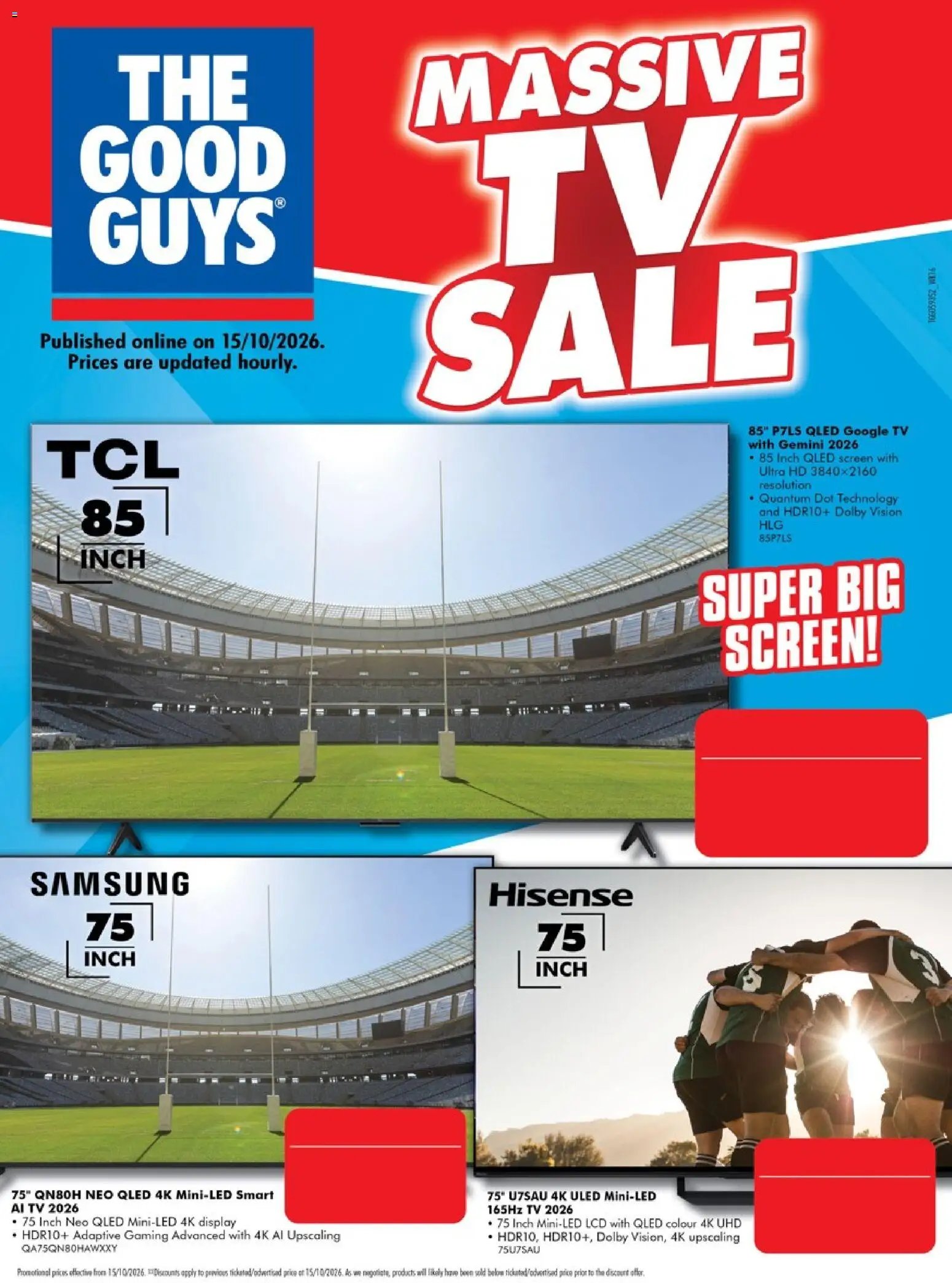 The Good Guys Massive TV Sale