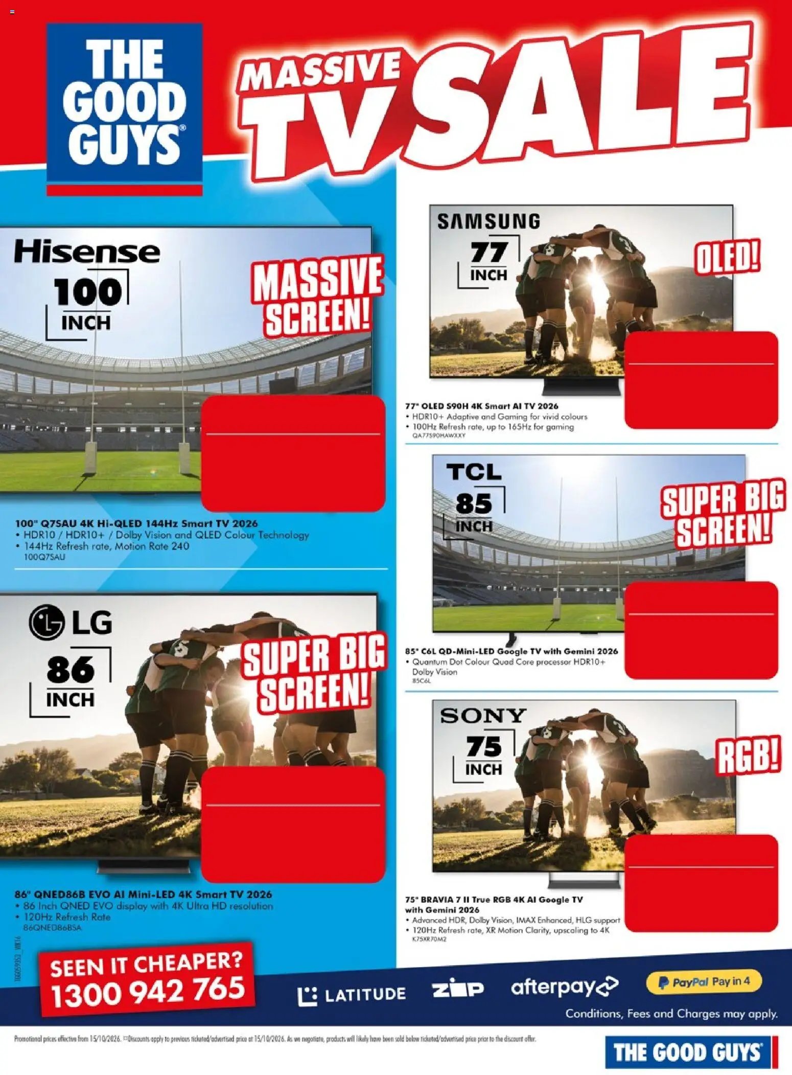 The Good Guys Massive TV Sale