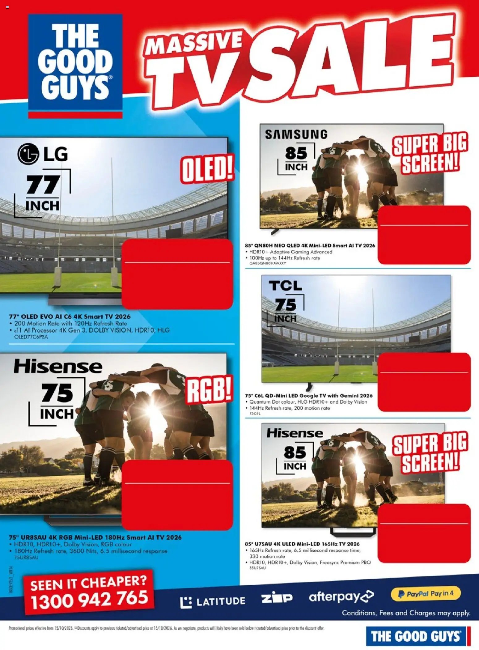 The Good Guys Massive TV Sale