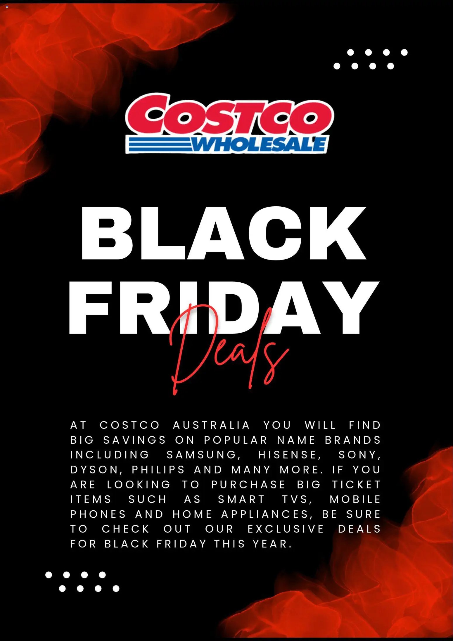 Costco Black Friday Notice