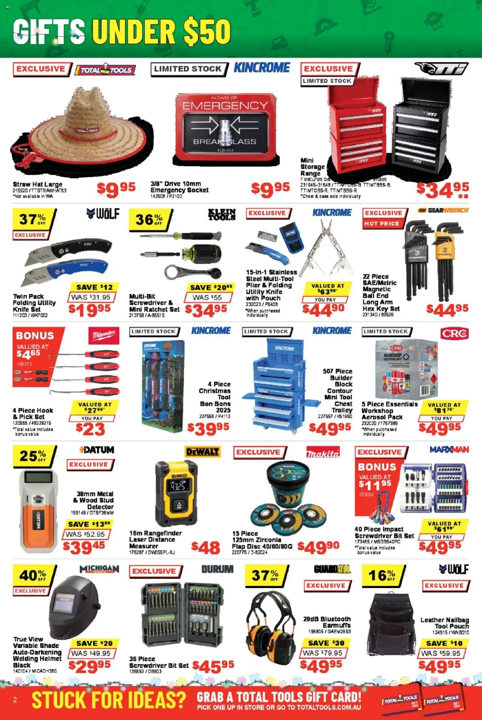 Total Tools Catalogue (2025-12-02 - 2025-12-24) | 2