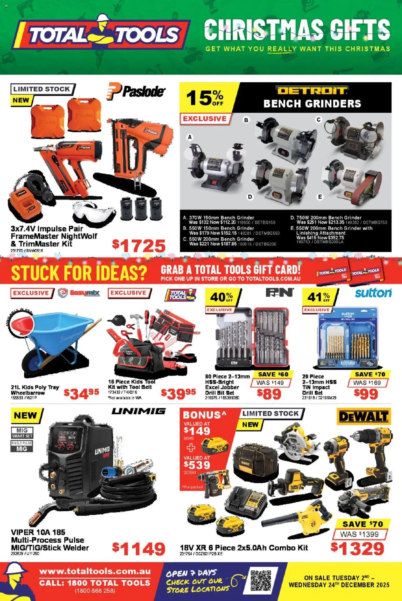 Total Tools Catalogue (2025-12-02 - 2025-12-24) | 24