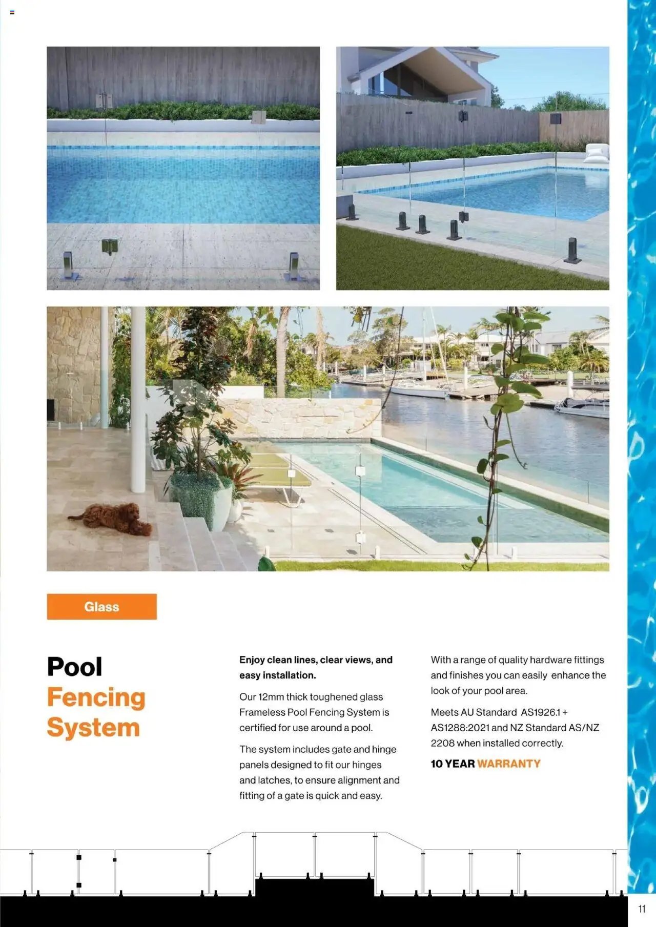 Bunnings Warehouse - Protectoral Aluminium and Glass Fencing Brochure (2025-09-22 - 2026-09-22) | 11