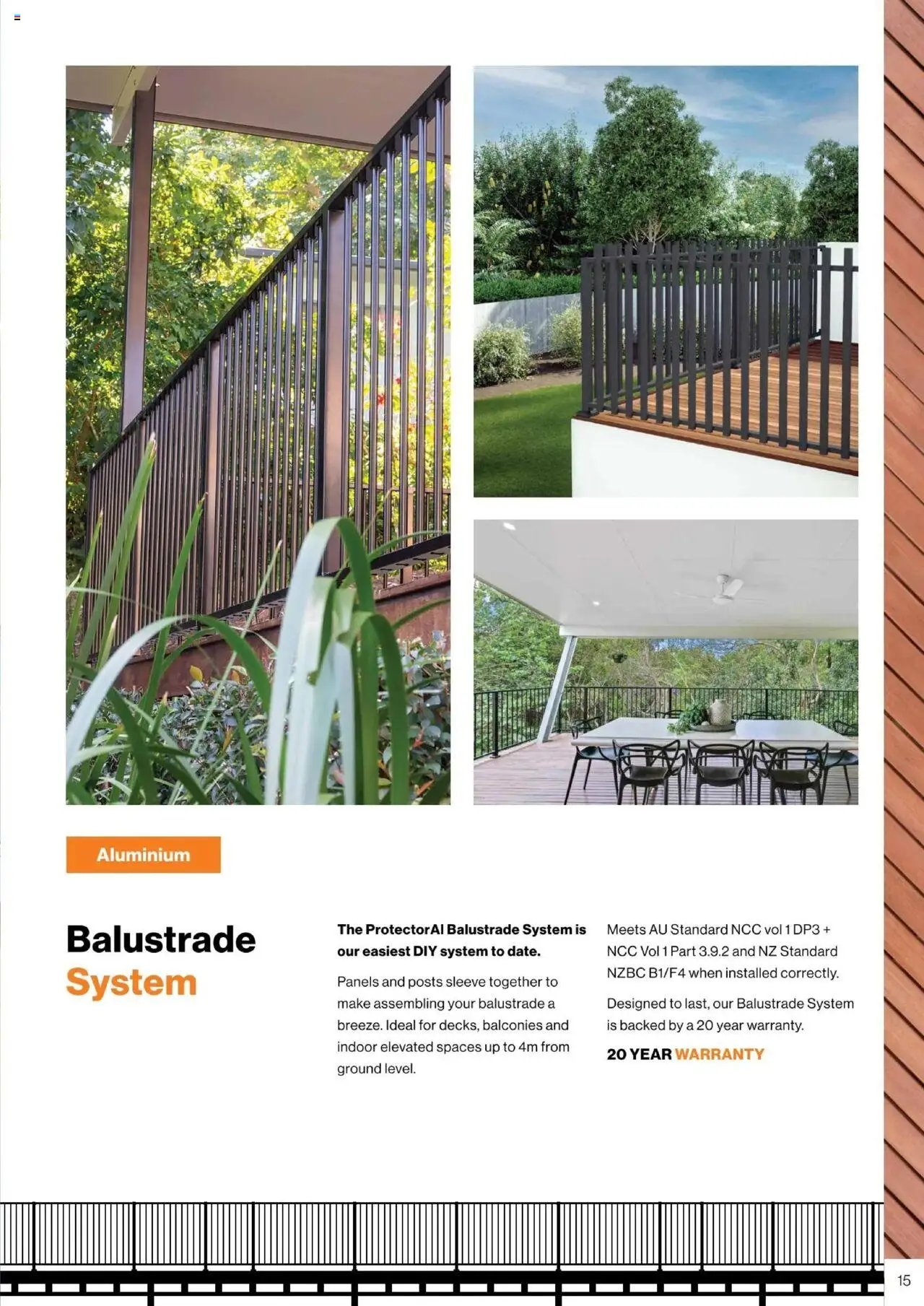 Bunnings Warehouse - Protectoral Aluminium and Glass Fencing Brochure (2025-09-22 - 2026-09-22) | 15