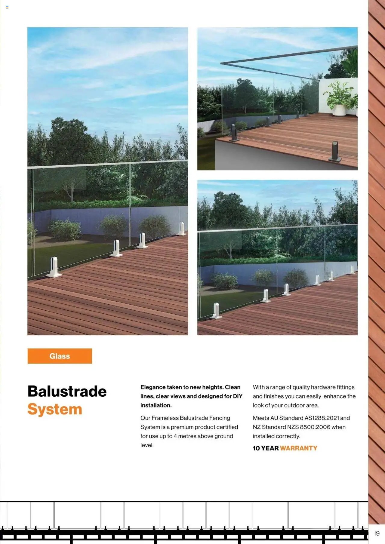 Bunnings Warehouse - Protectoral Aluminium and Glass Fencing Brochure (2025-09-22 - 2026-09-22) | 19
