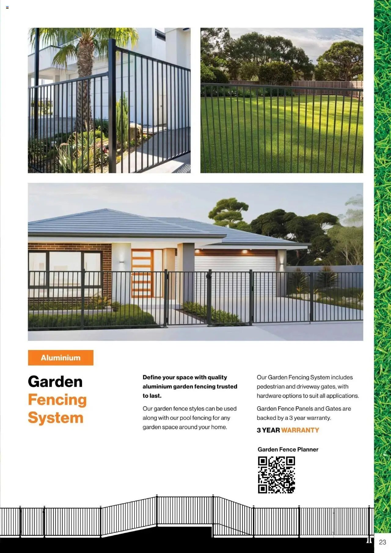 Bunnings Warehouse - Protectoral Aluminium and Glass Fencing Brochure (2025-09-22 - 2026-09-22) | 23