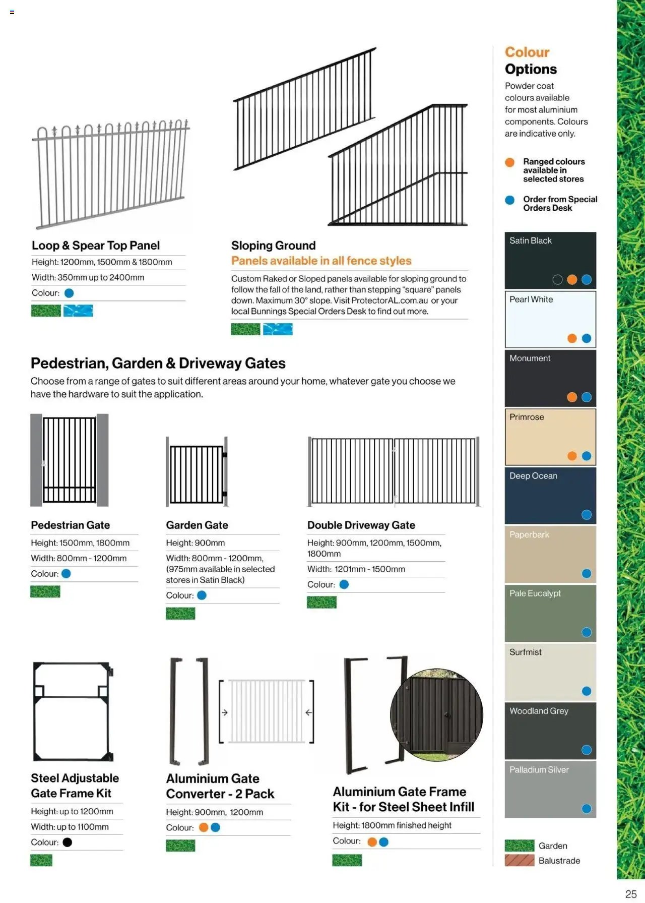 Bunnings Warehouse - Protectoral Aluminium and Glass Fencing Brochure (2025-09-22 - 2026-09-22) | 25