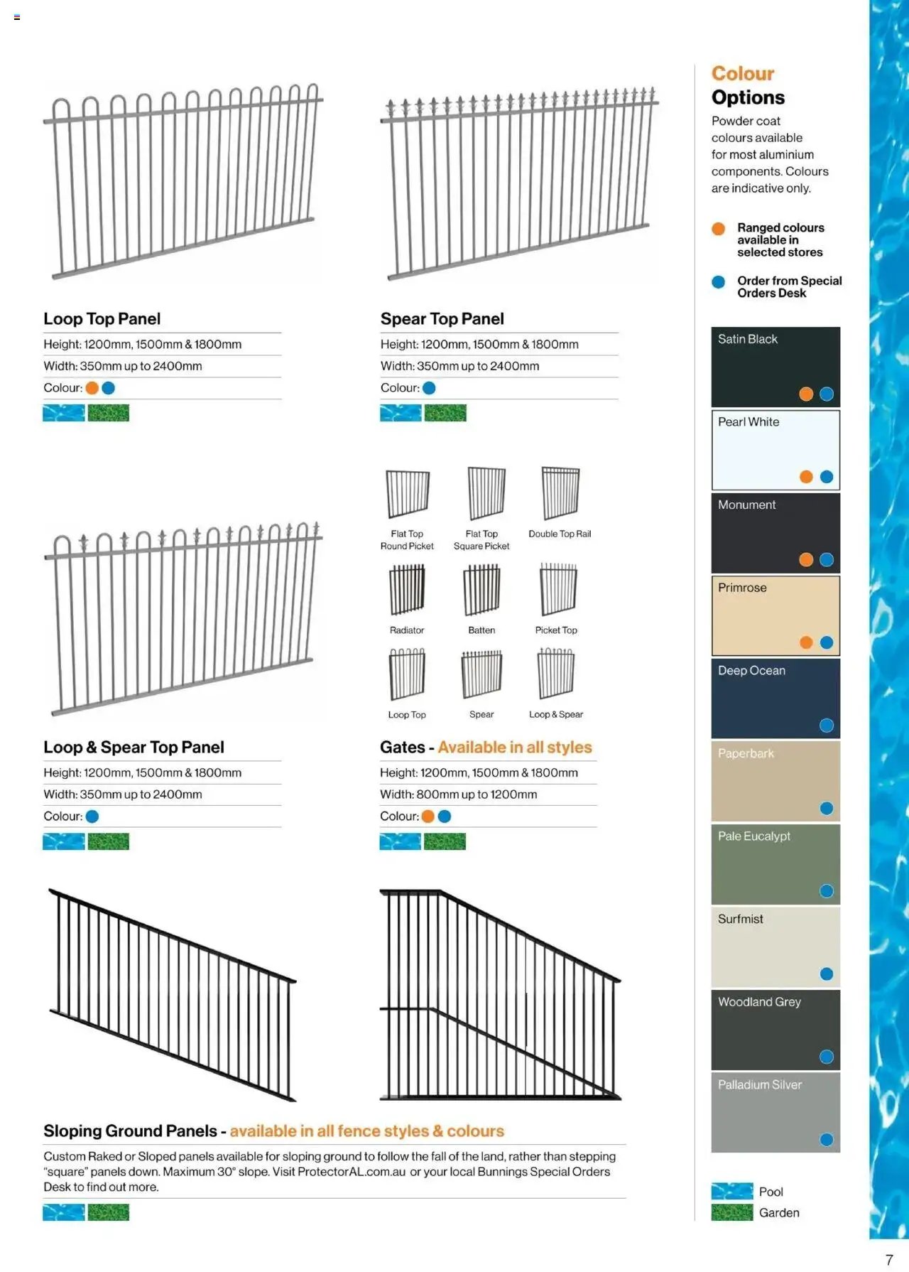 Bunnings Warehouse - Protectoral Aluminium and Glass Fencing Brochure (2025-09-22 - 2026-09-22) | 7
