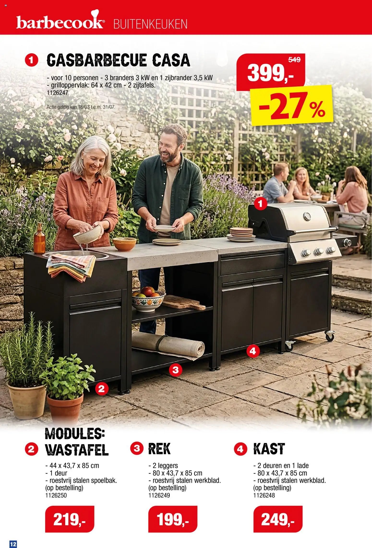 Hubo Barbecues en zwembaden