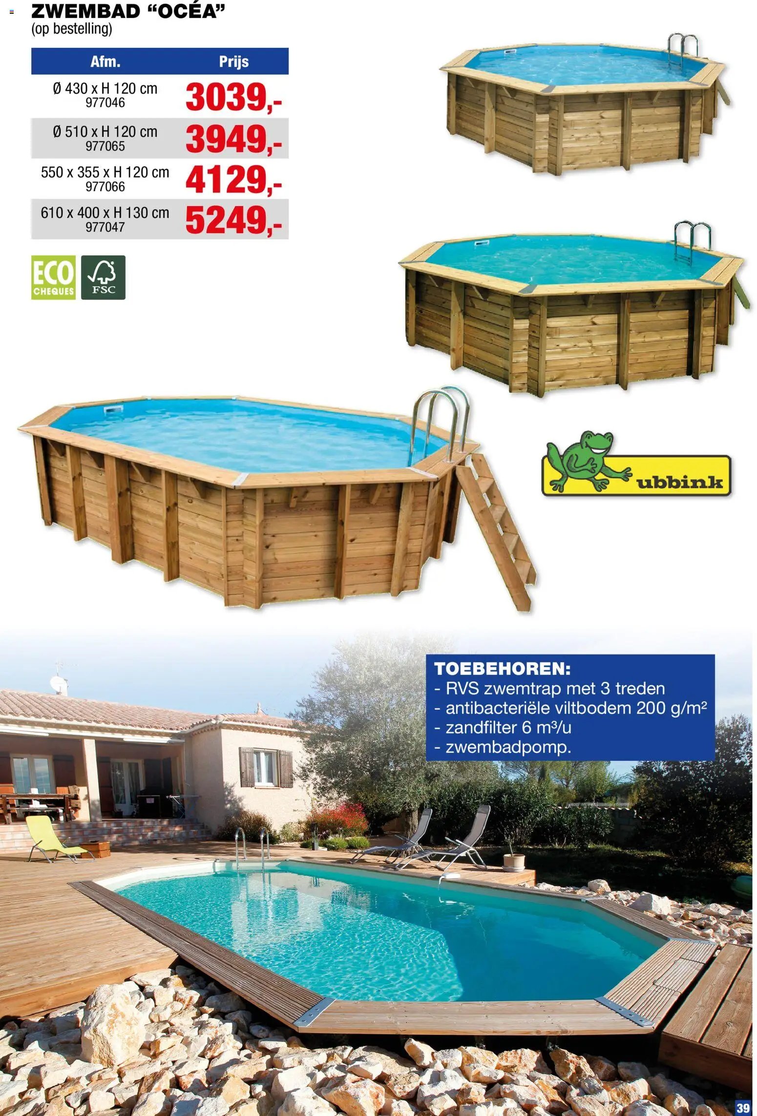 Hubo Barbecues en zwembaden