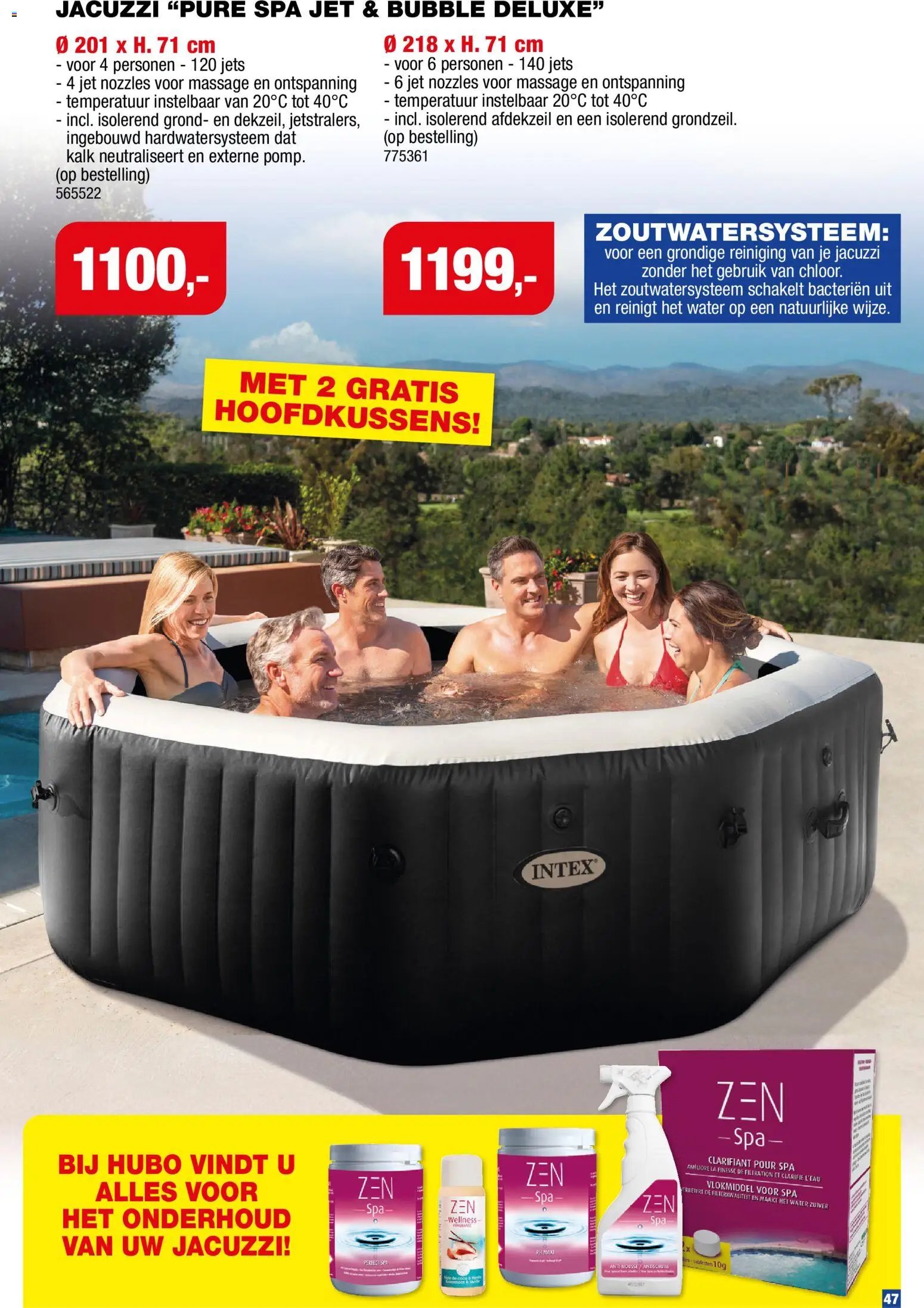 Hubo Barbecues en zwembaden