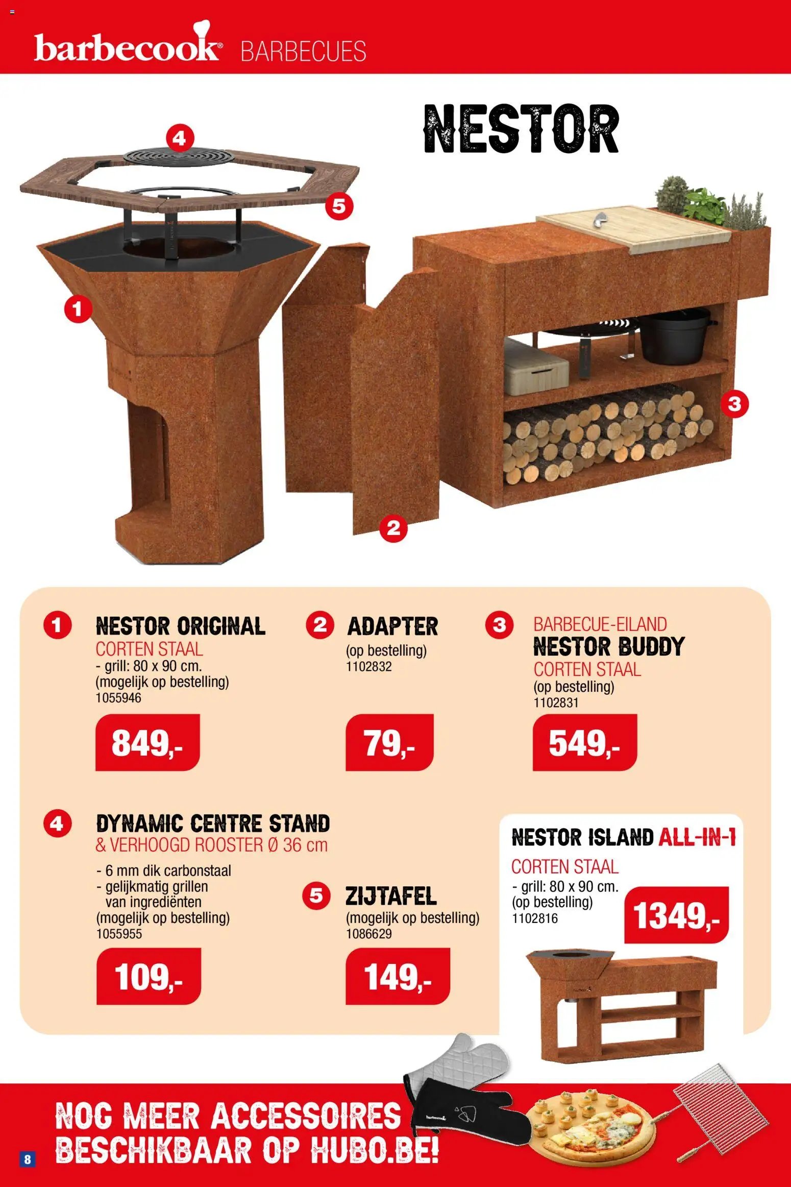 Hubo Barbecues en zwembaden
