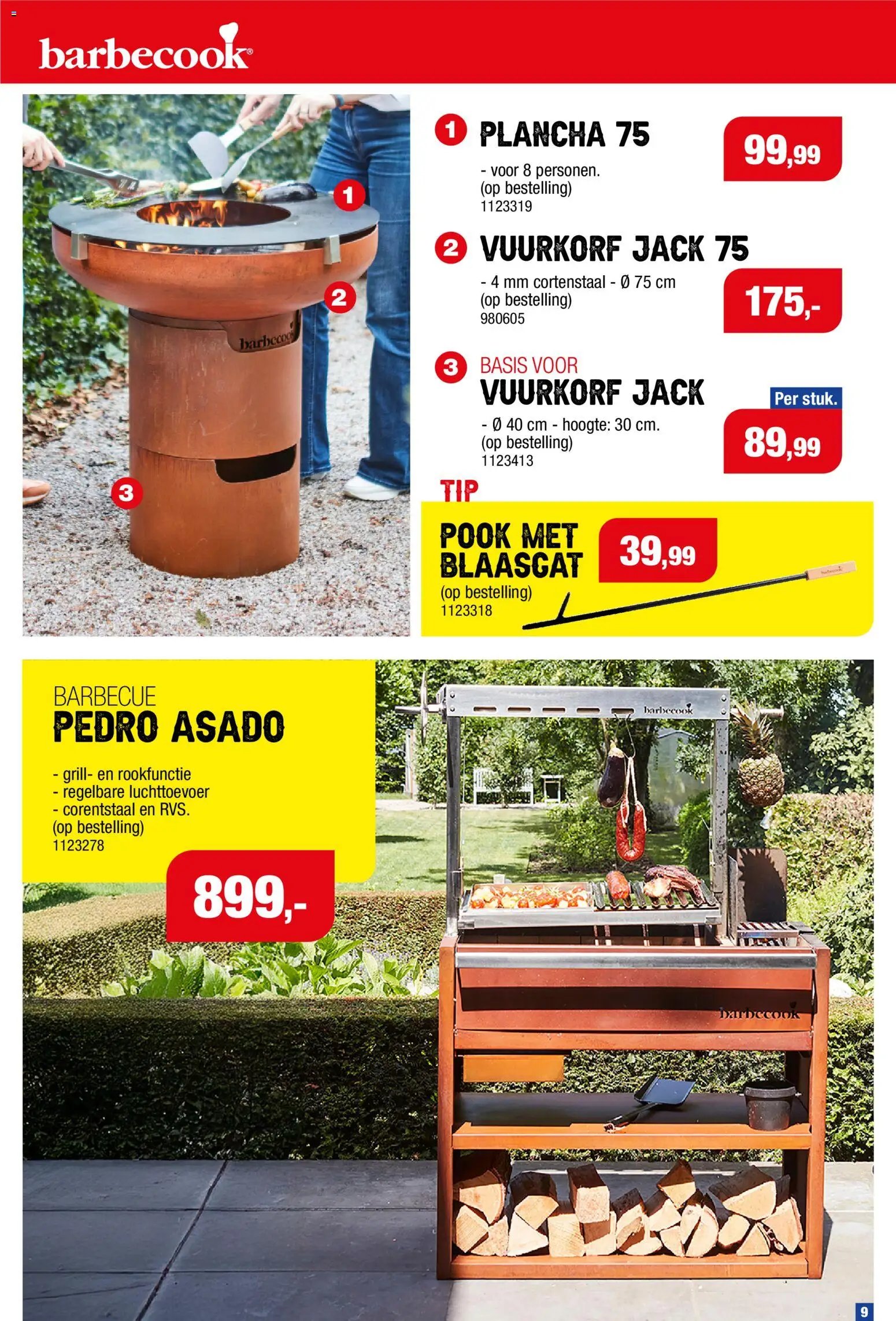 Hubo Barbecues en zwembaden