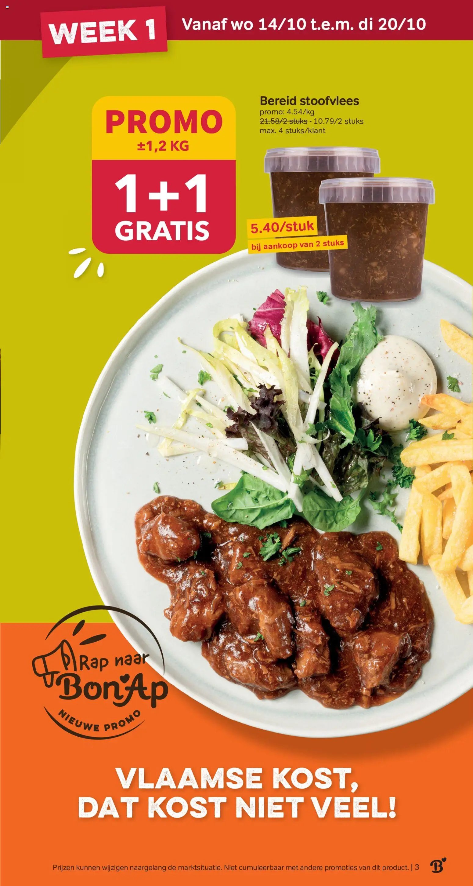 Bon Ap folder/publicité