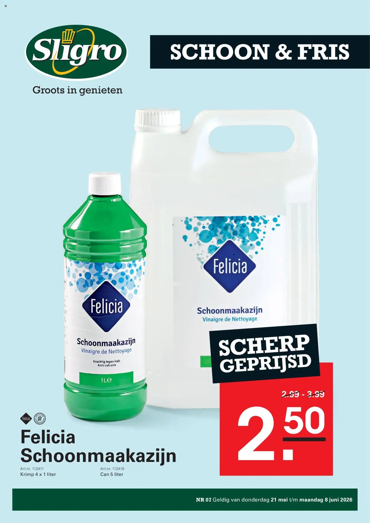 Sligro - Folder Schoon & Fris