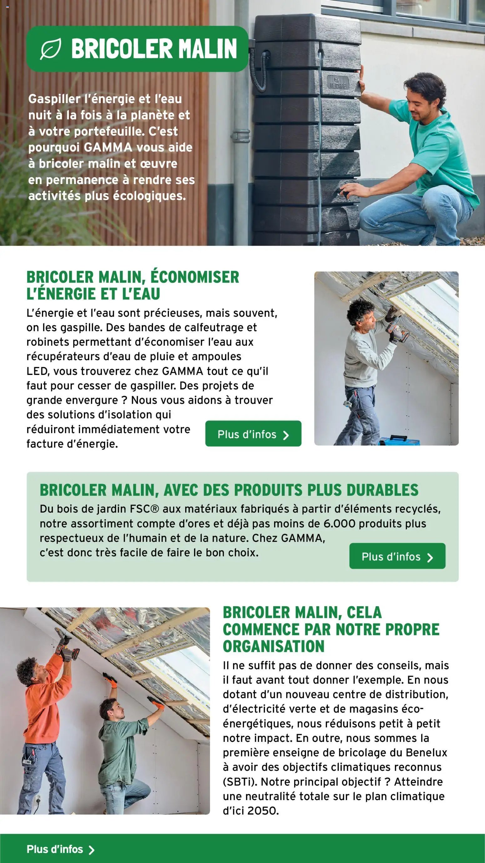 GAMMA publicité Isolation