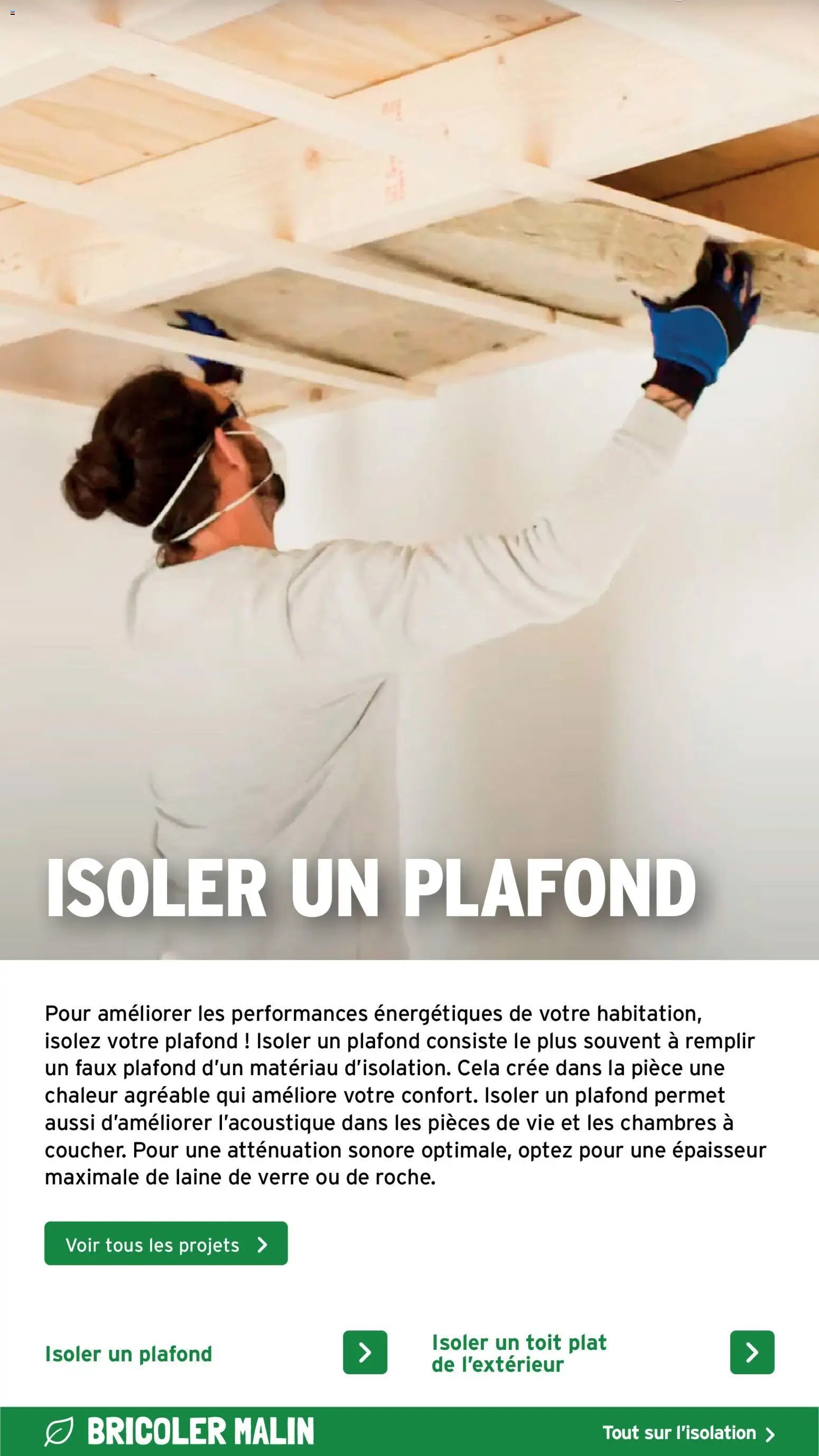GAMMA publicité Isolation