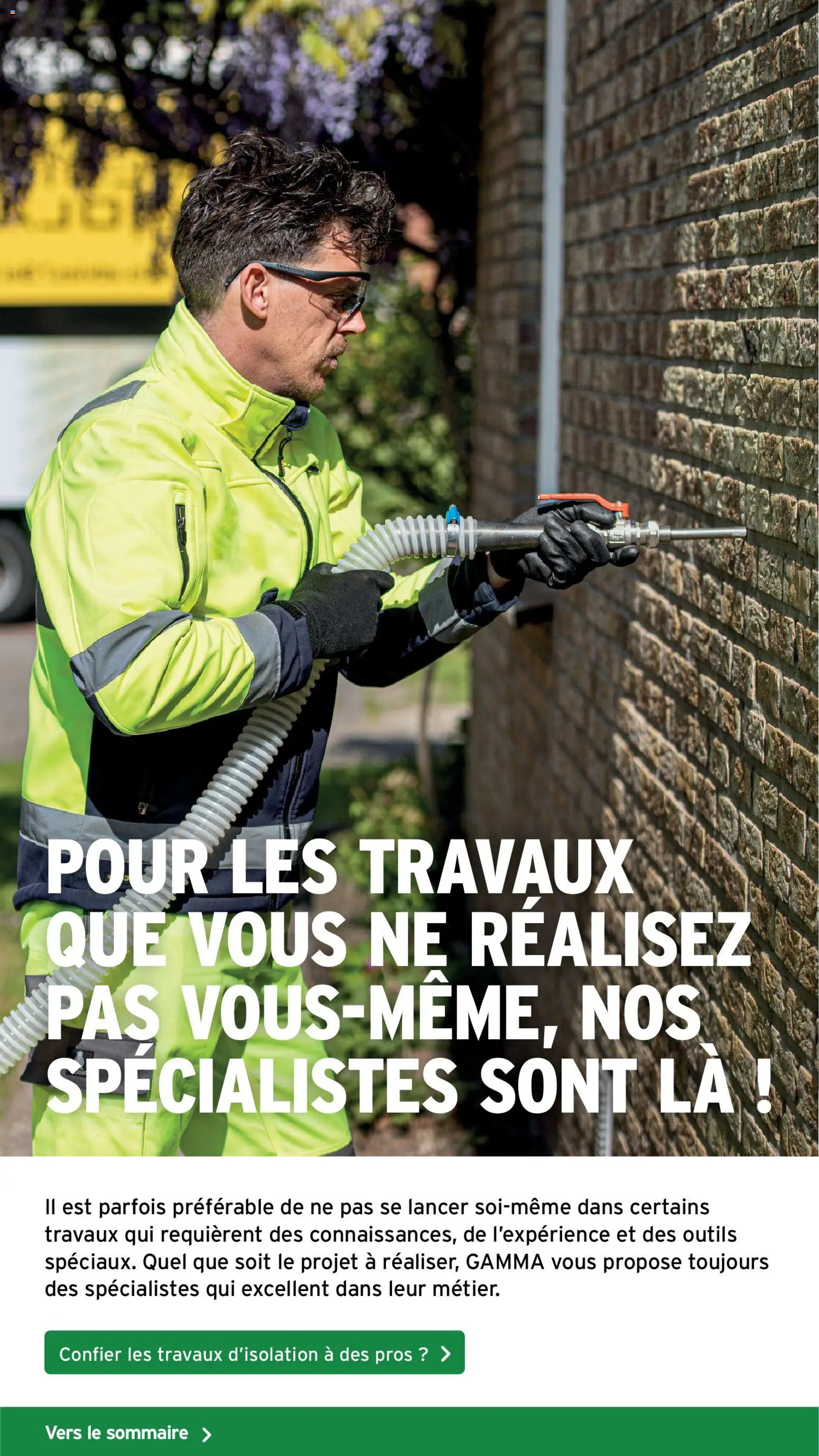 GAMMA publicité Isolation