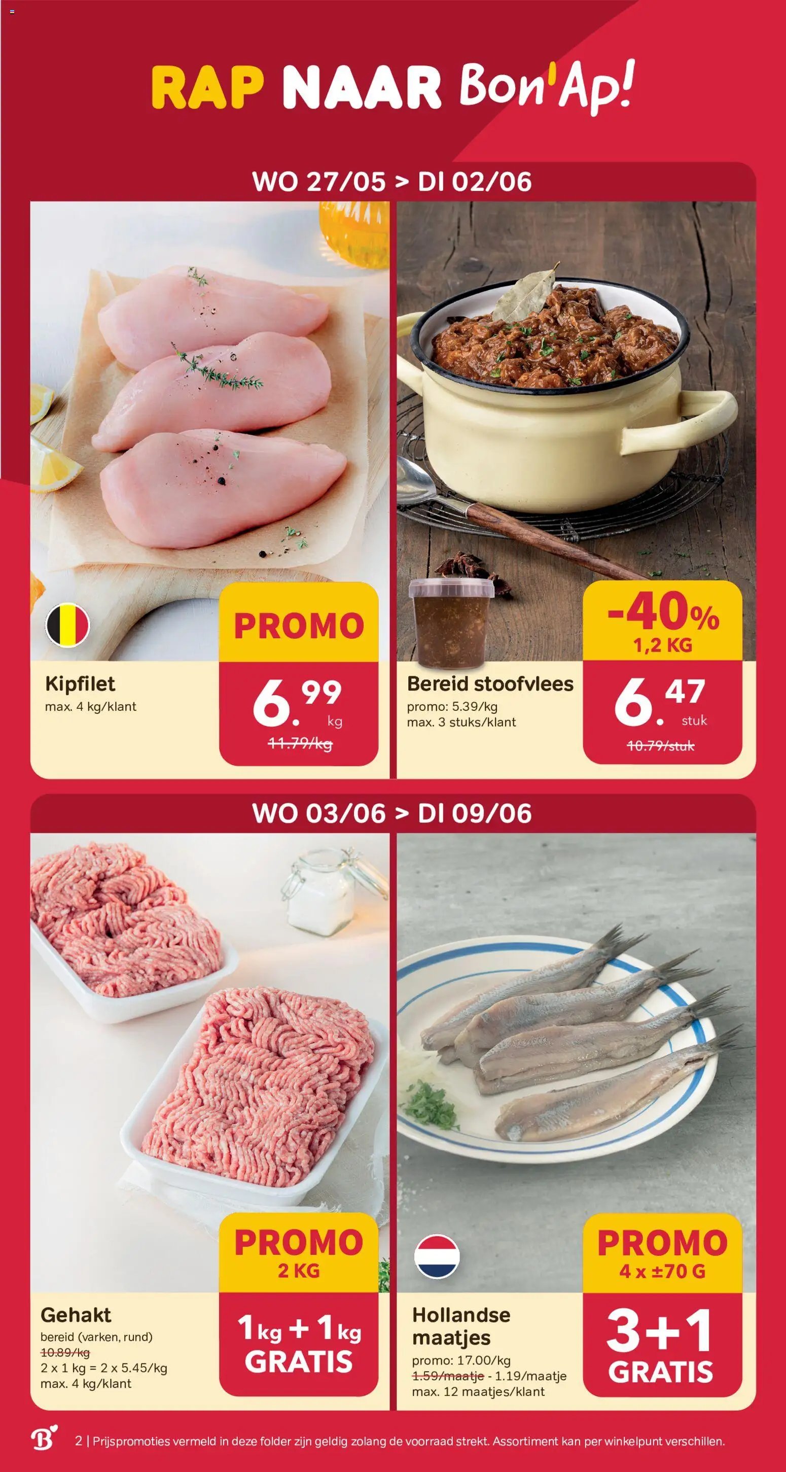 Bon Ap folder/publicité