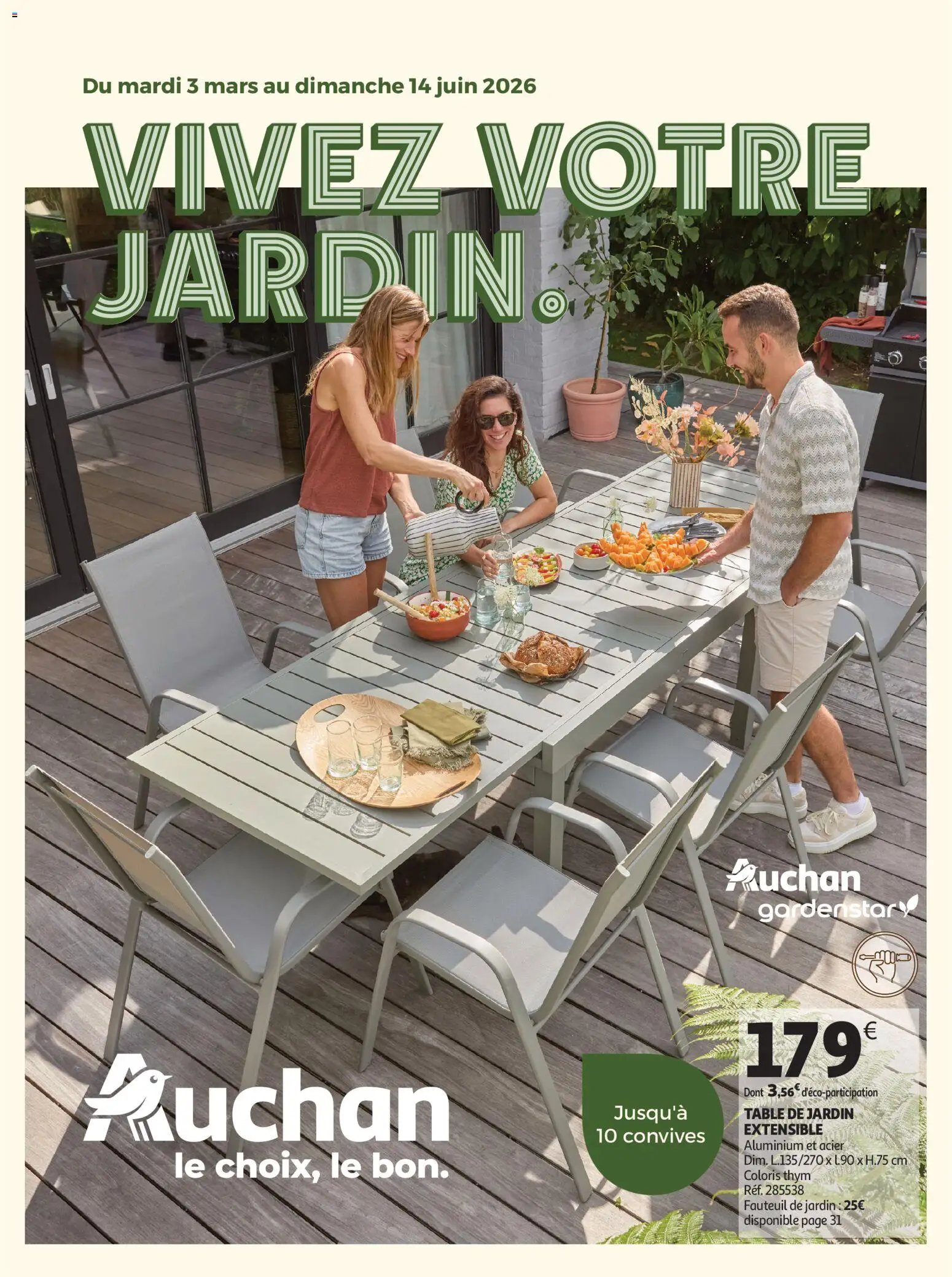 Auchan - Jardinage, meubles jardin