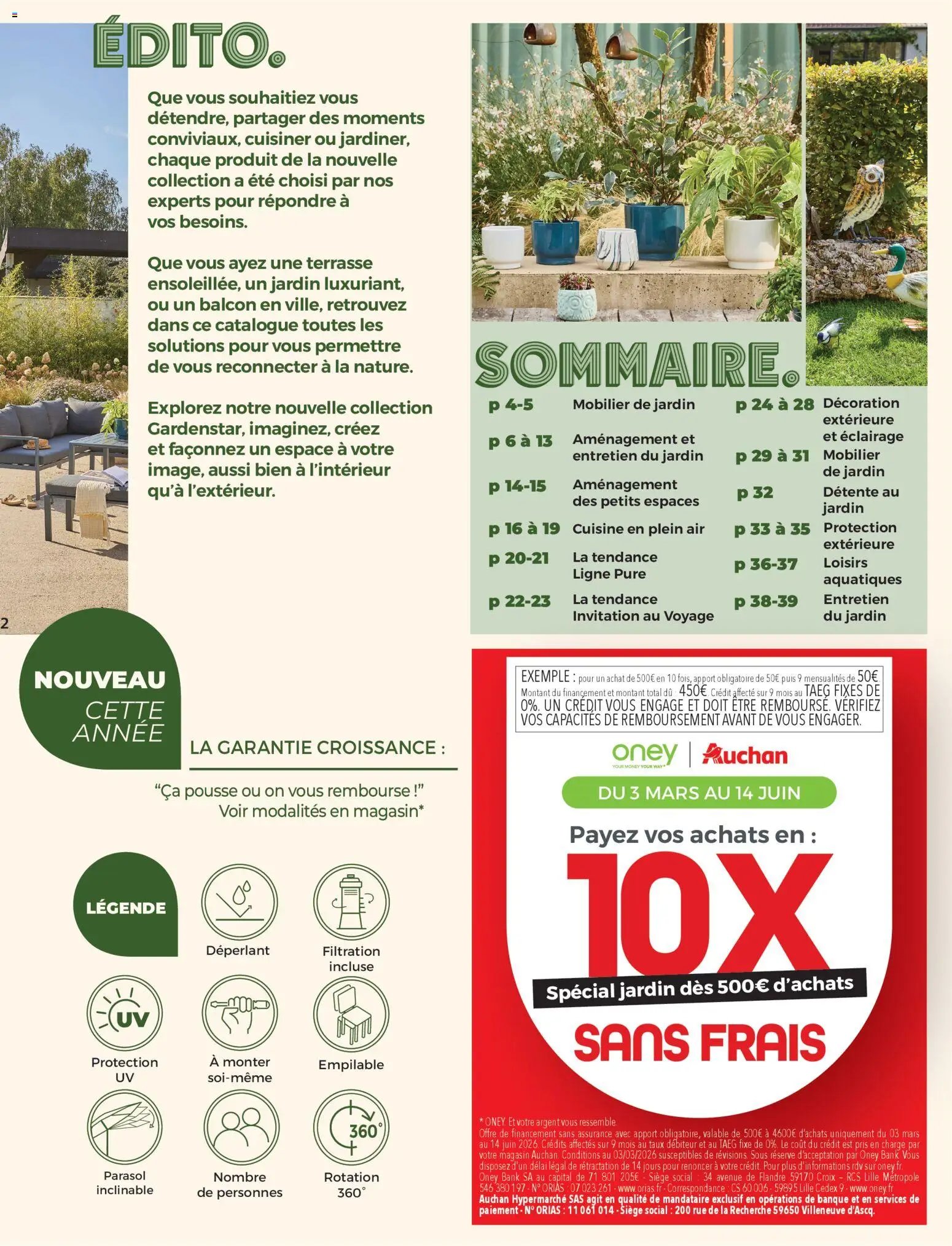 Auchan - Jardinage, meubles jardin