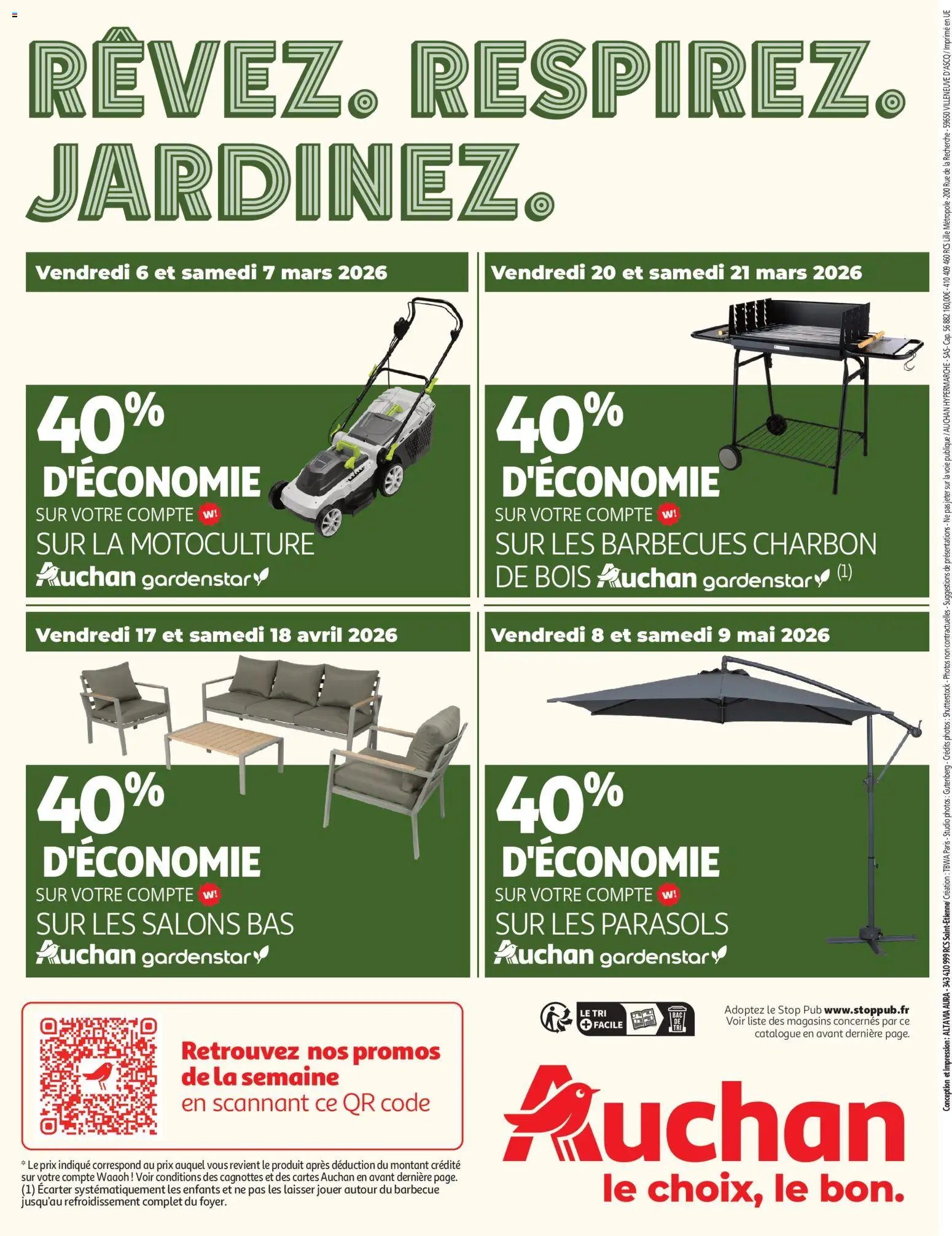 Auchan - Jardinage, meubles jardin (2026-03-03 - 2026-06-14)