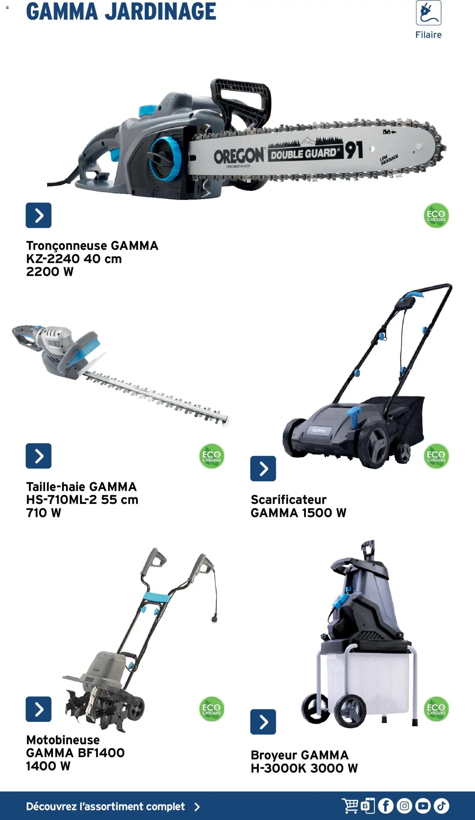 GAMMA - Outillage