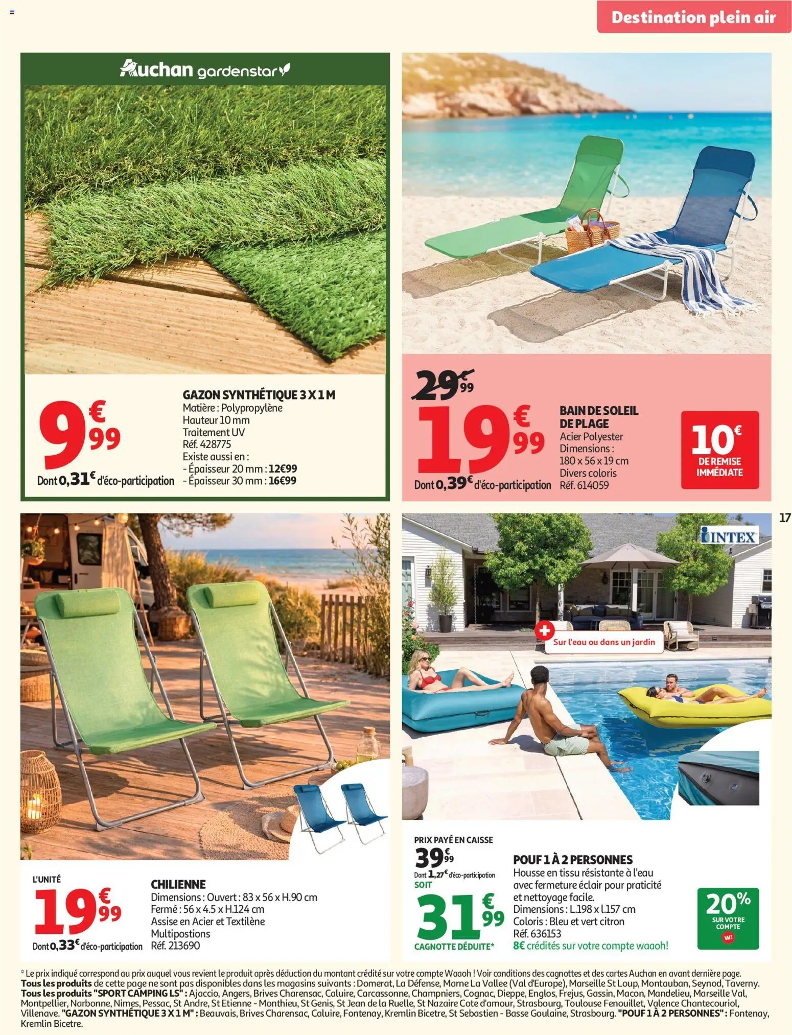 Auchan Plein air jeux de jardin (2026-05-27 - 2026-06-07)