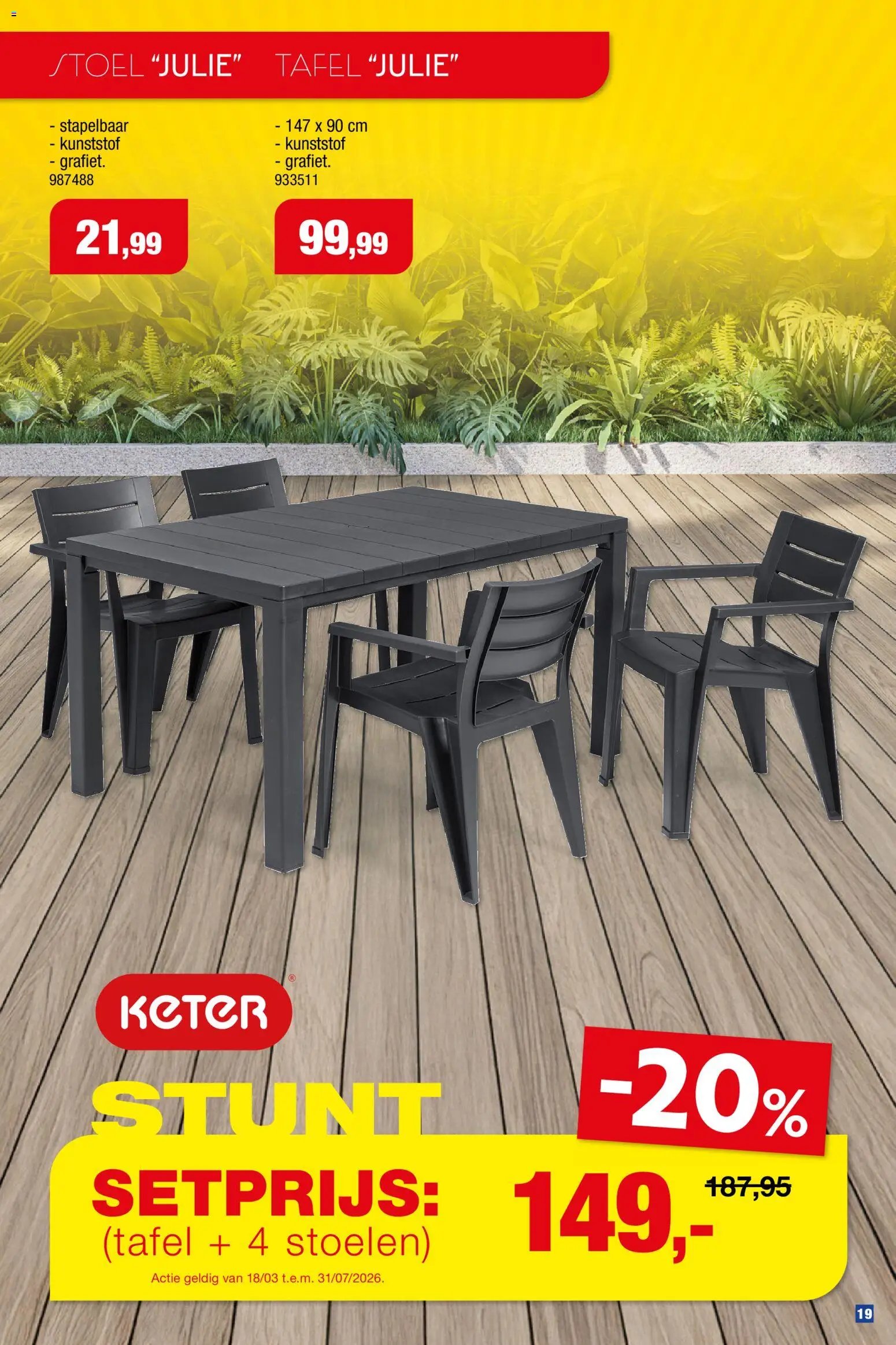 Hubo Tuinmeubelen special 