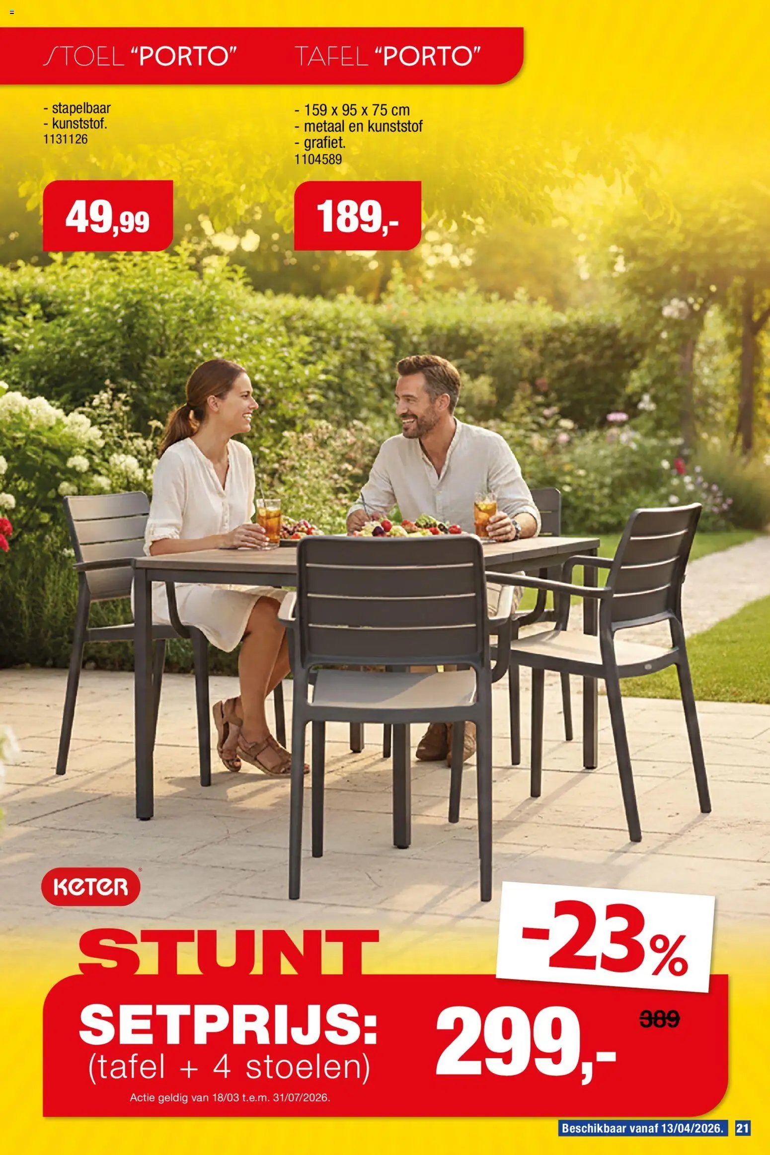Hubo Tuinmeubelen special 