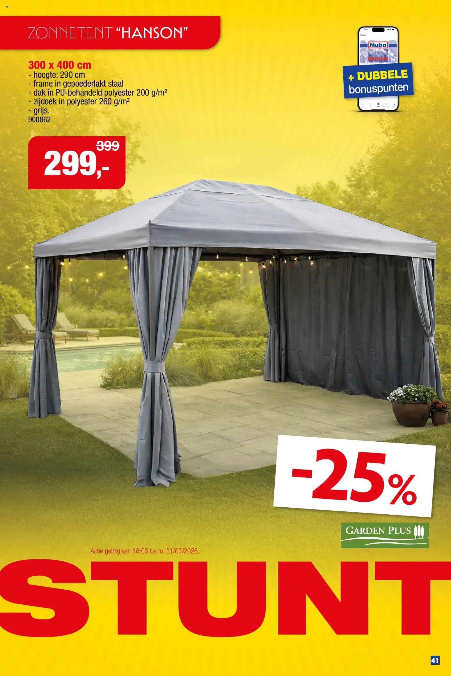 Hubo Tuinmeubelen special 