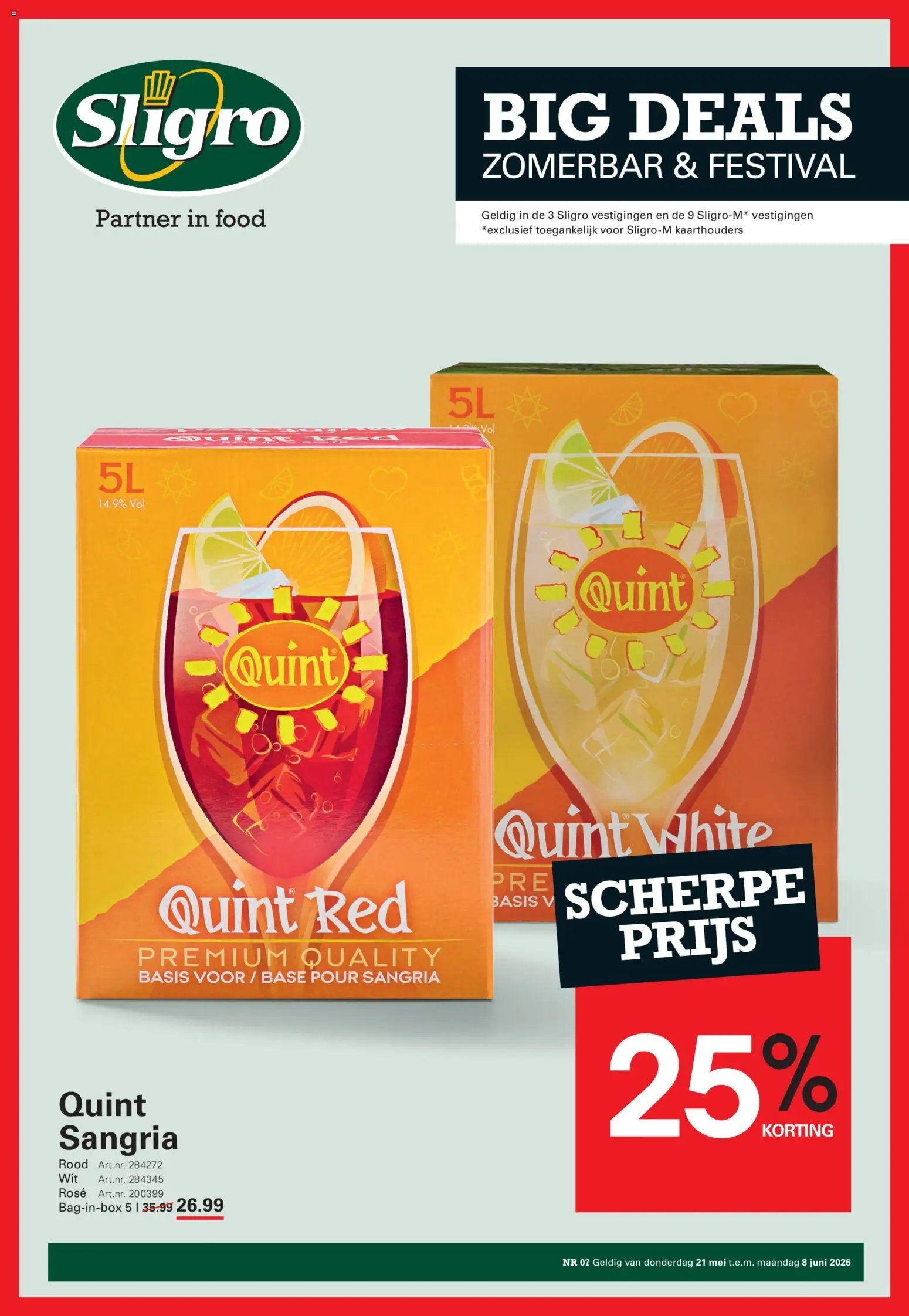 Sligro folder Big Deals