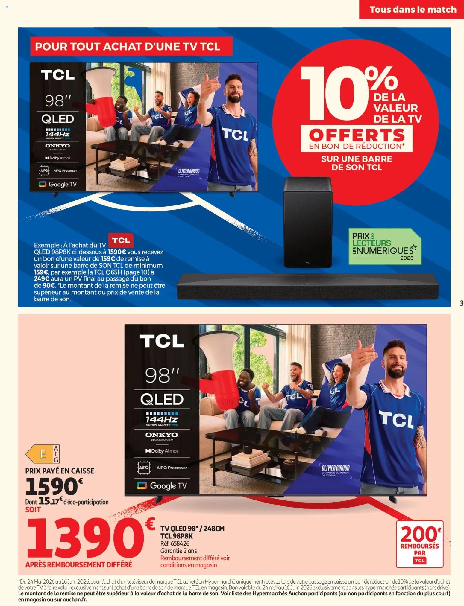 Auchan Téléviseurs & high-tech (2026-05-26 - 2026-06-14)