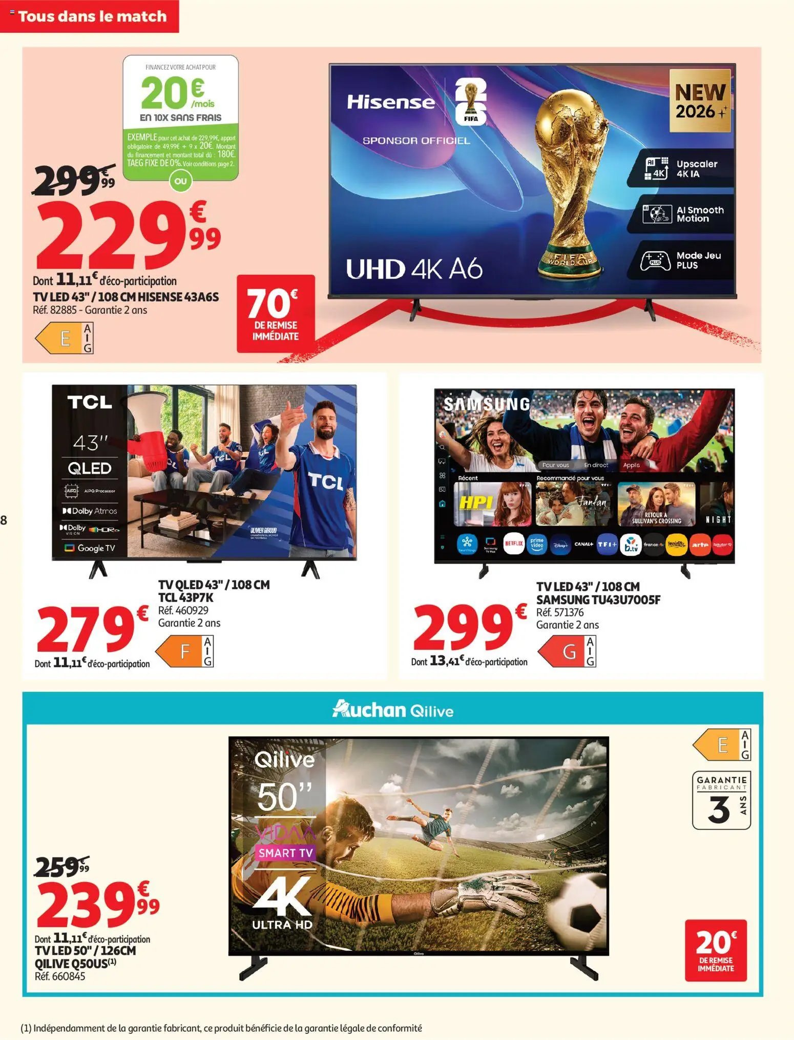 Auchan Téléviseurs & high-tech (2026-05-26 - 2026-06-14)