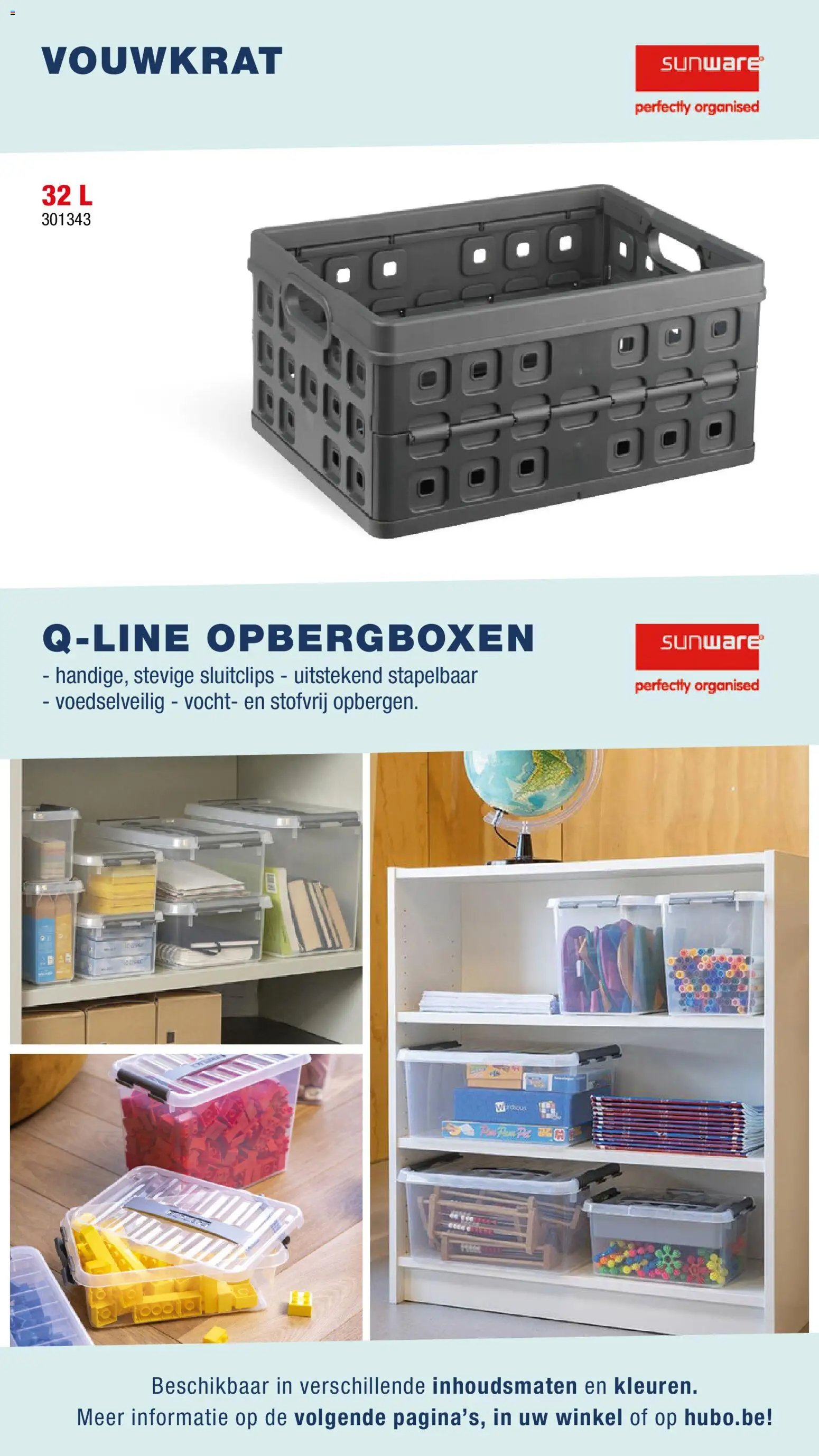 Hubo Opberging catalogus 2026