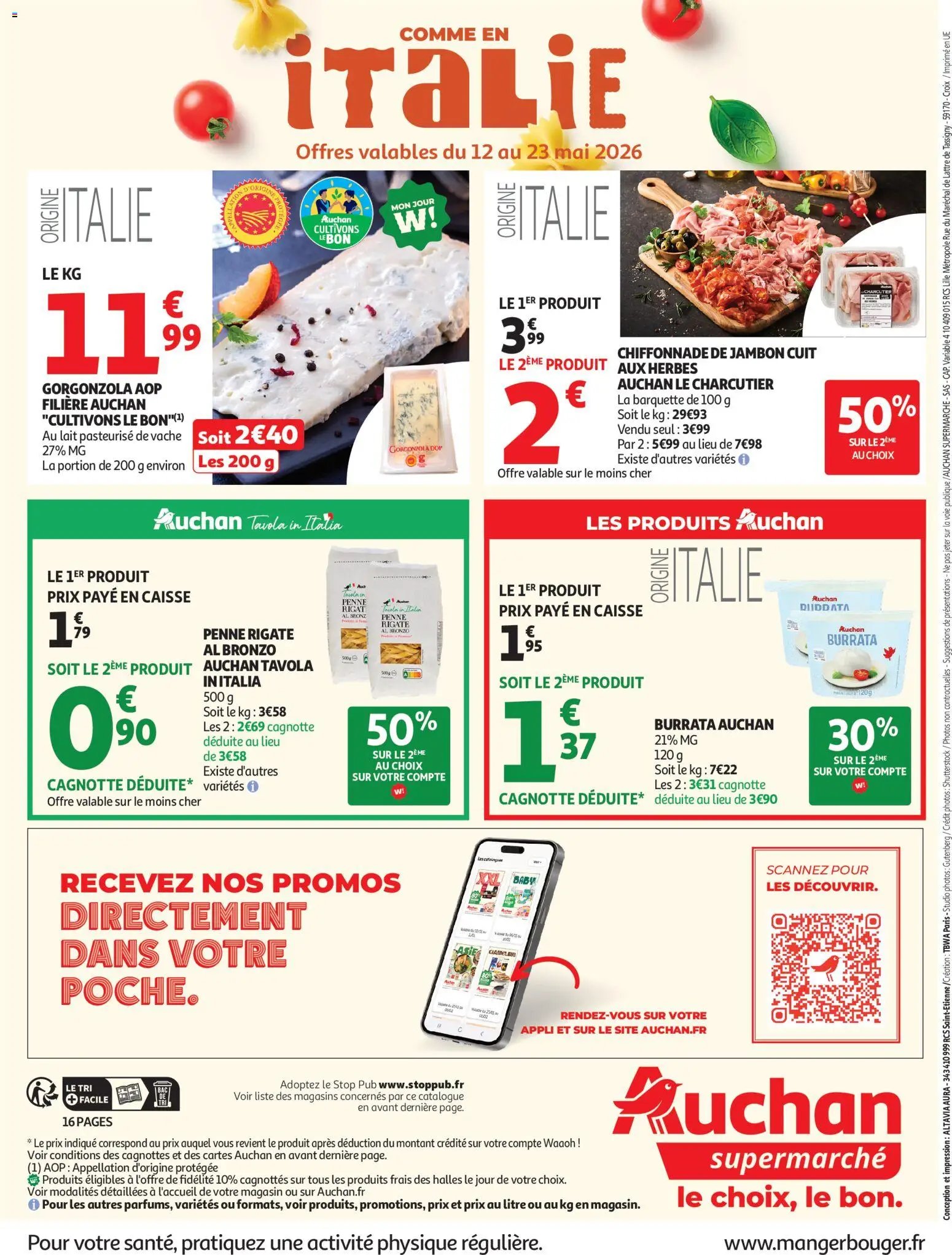 Auchan folder / publicité super