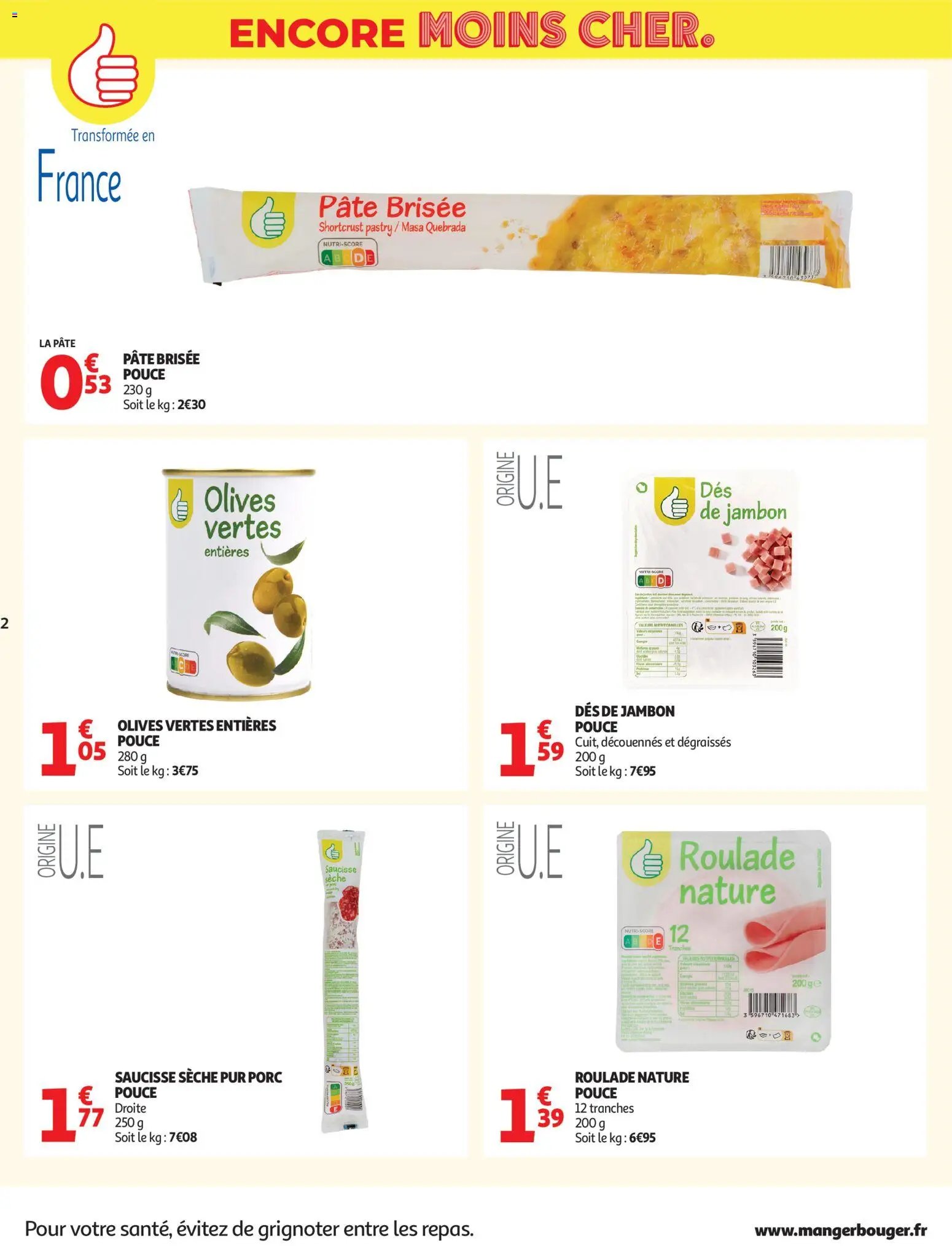 Auchan Marque Pouce supers