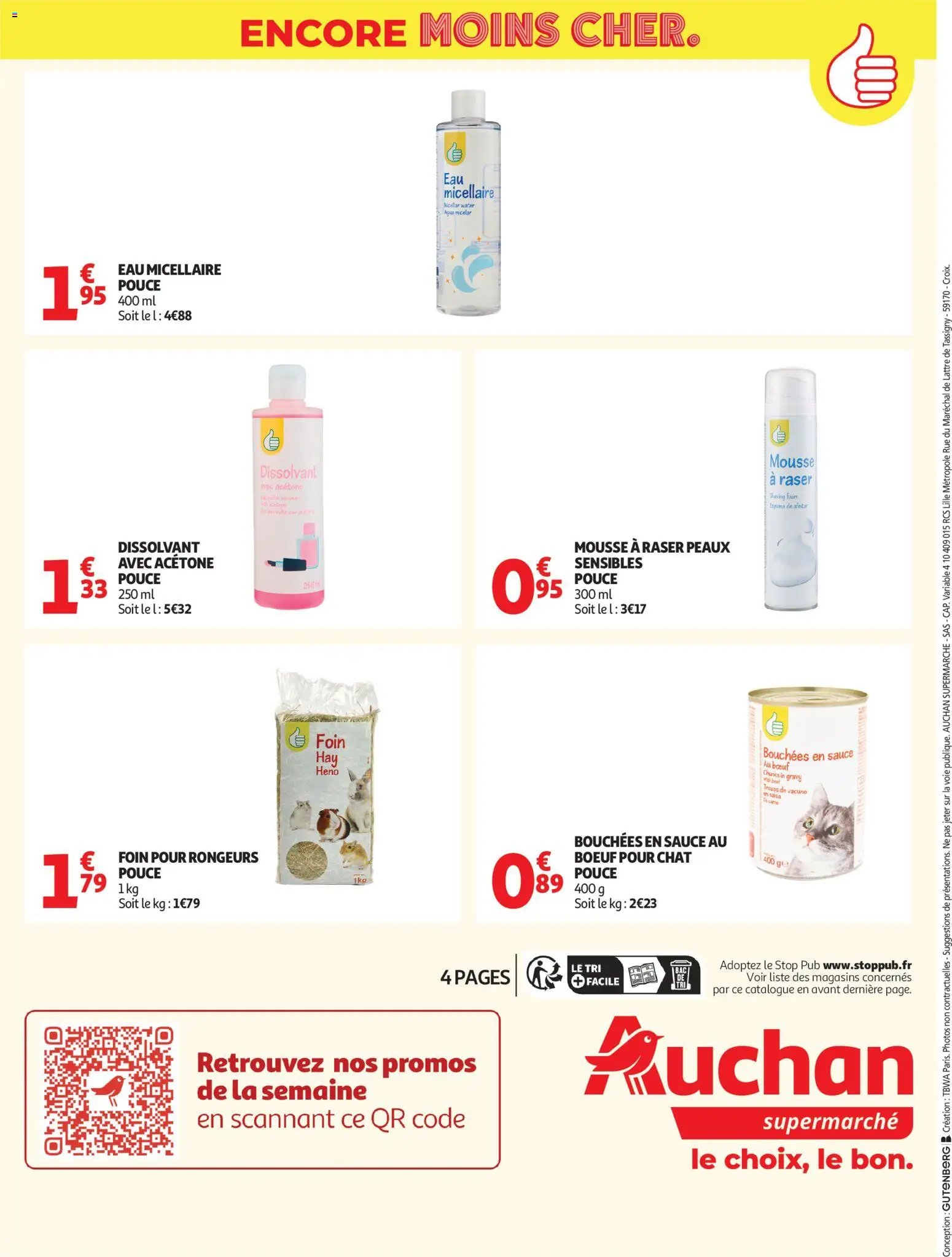 Auchan Marque Pouce supers