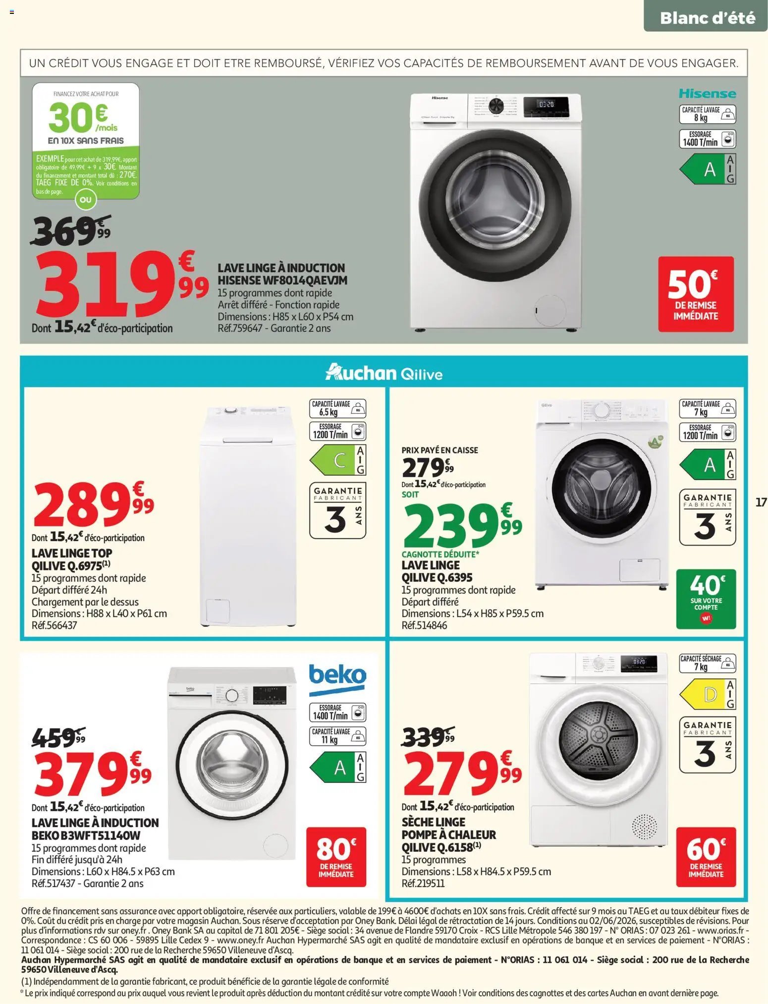Auchan Linge de maison & déco