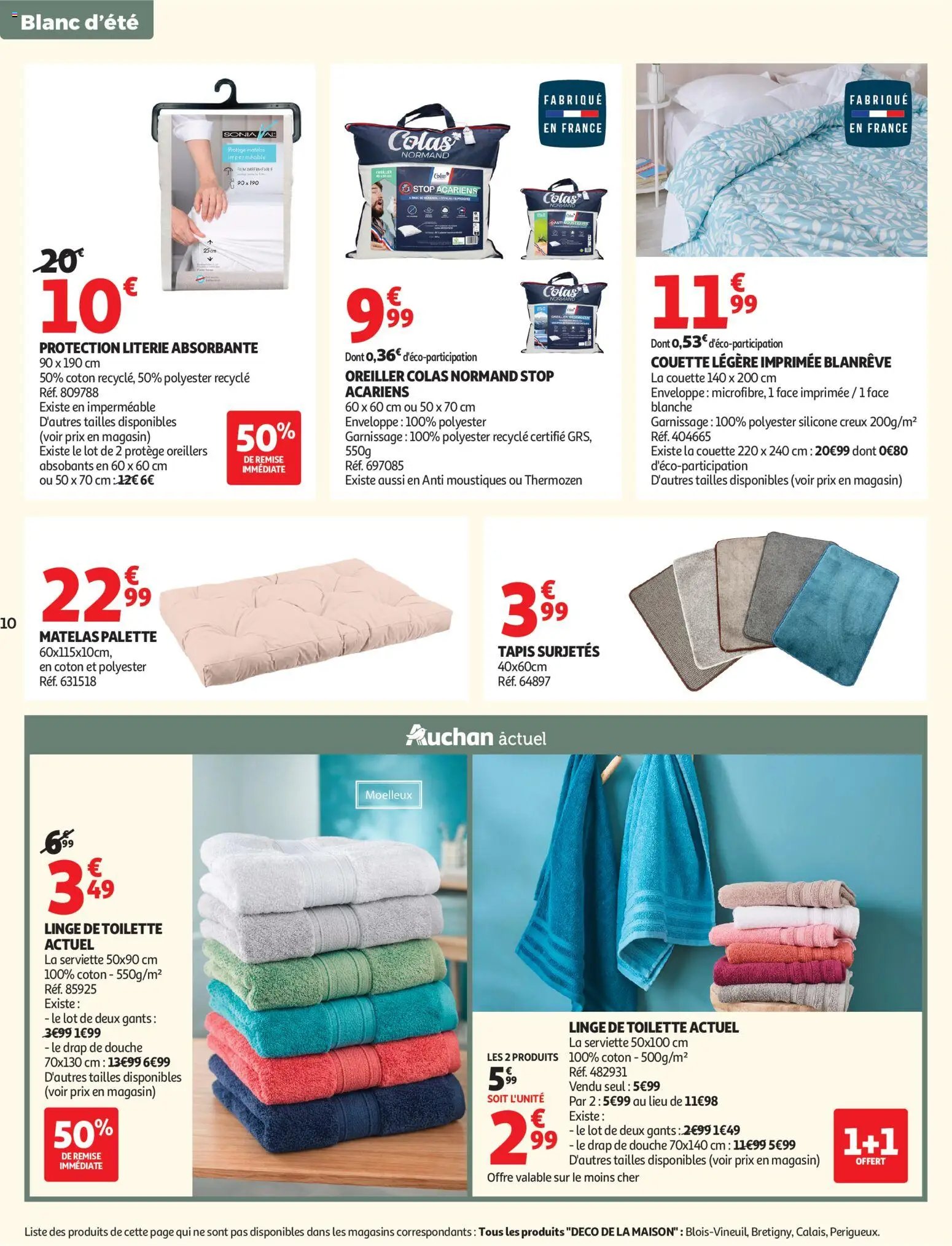 Auchan Linge de maison & déco