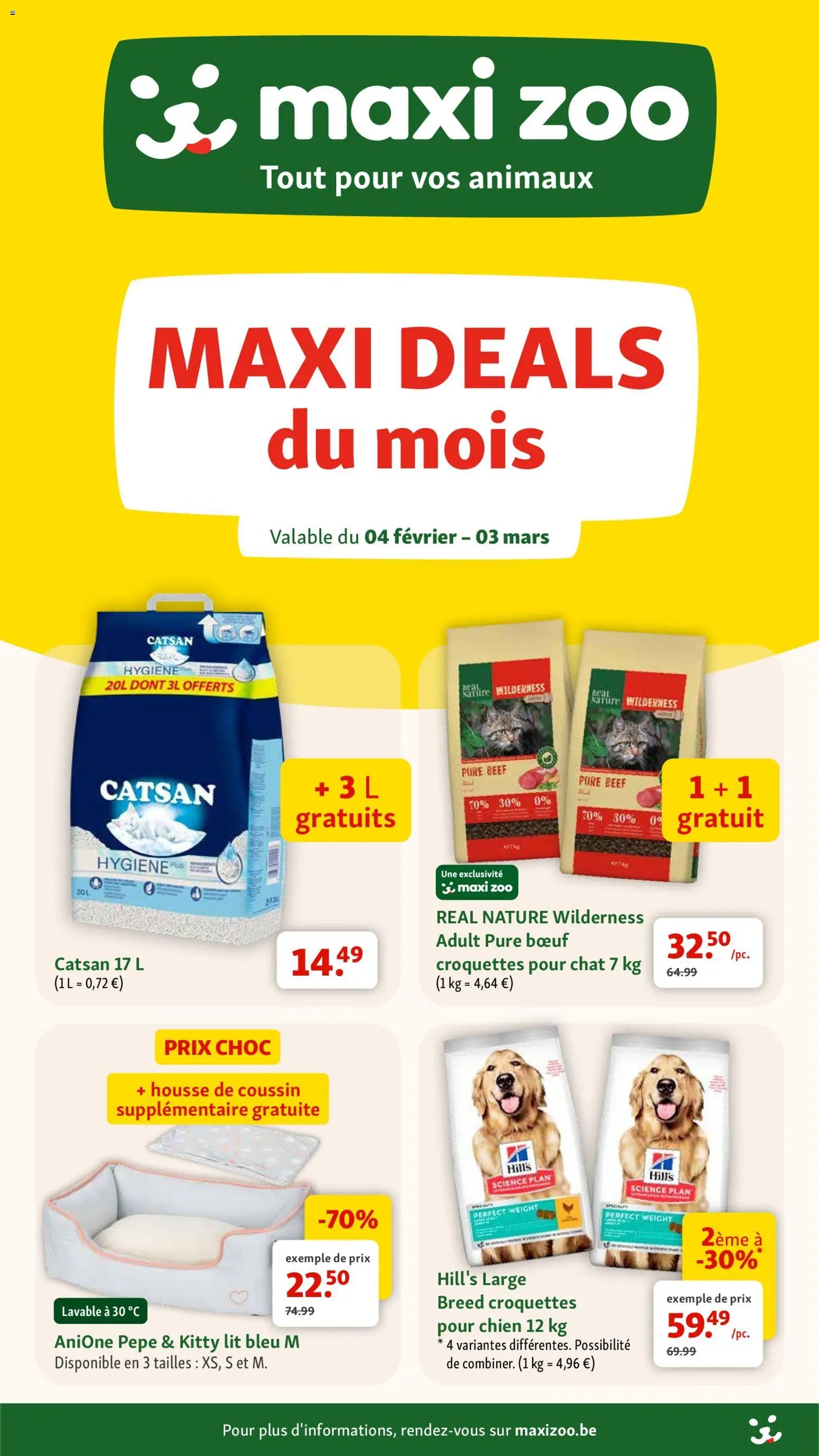 Maxi Zoo folder / publicité (2026-02-04 - 2026-03-03)