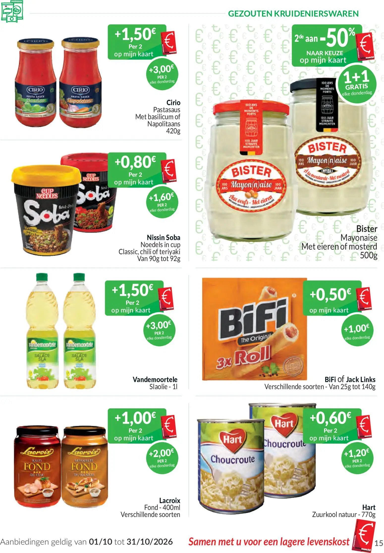 Intermarché - De oktoberaanbeidingen met de Intermarché-kaart