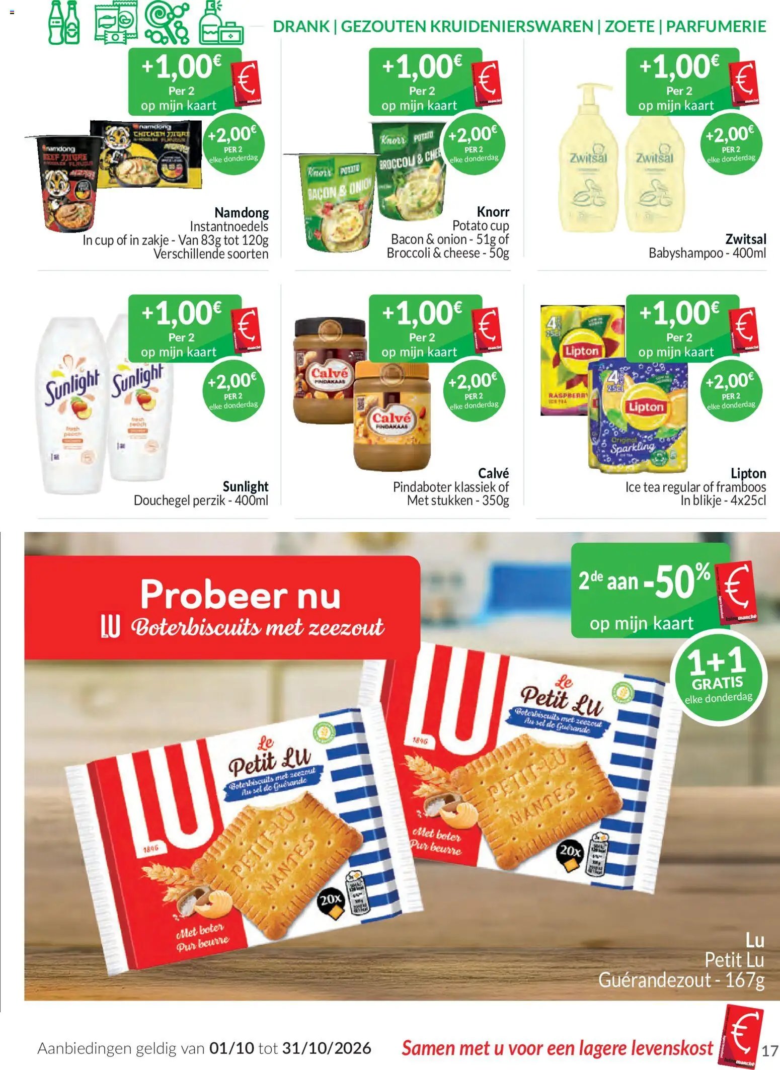 Intermarché - De oktoberaanbeidingen met de Intermarché-kaart