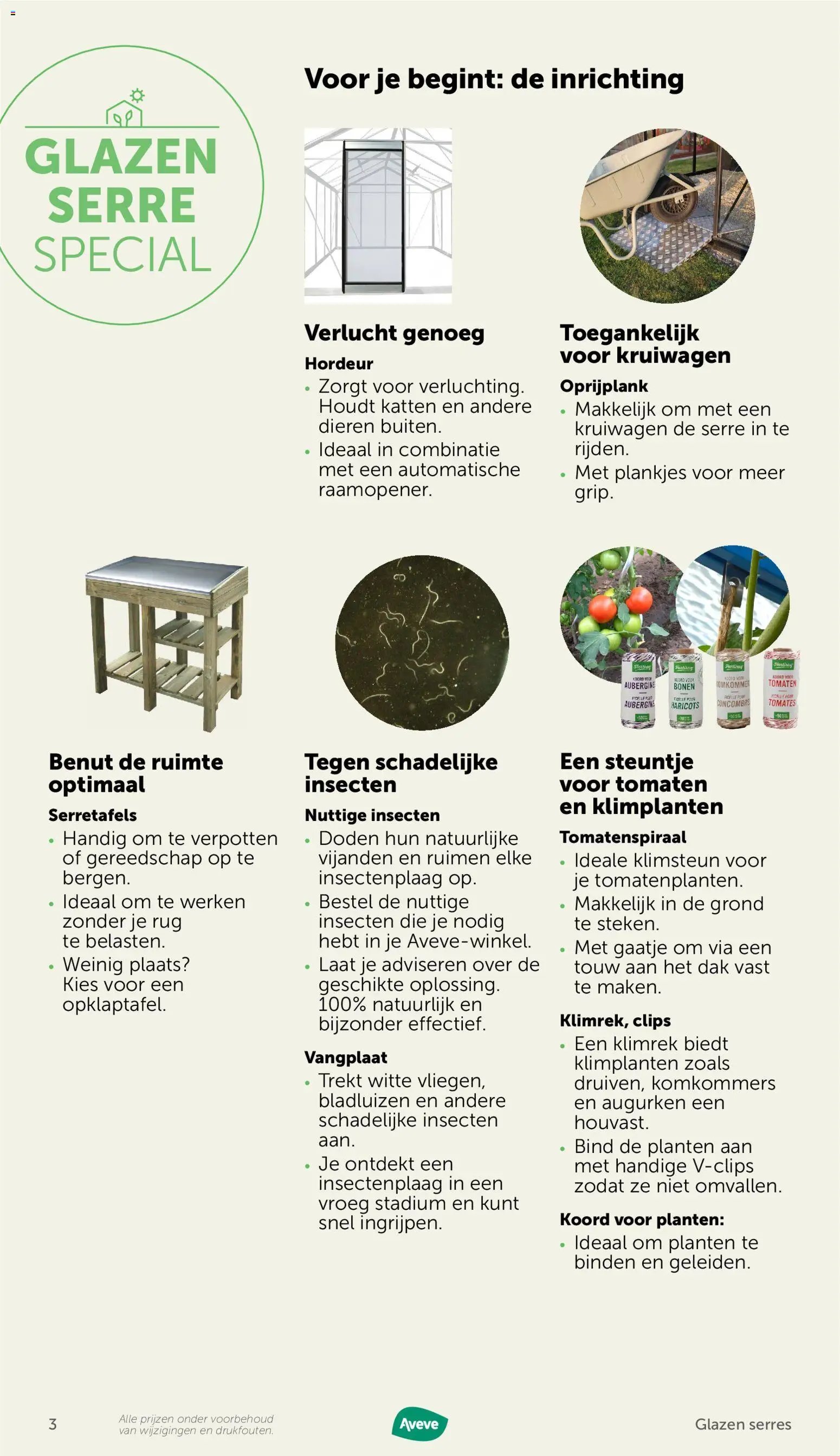 Aveve Glazen serre