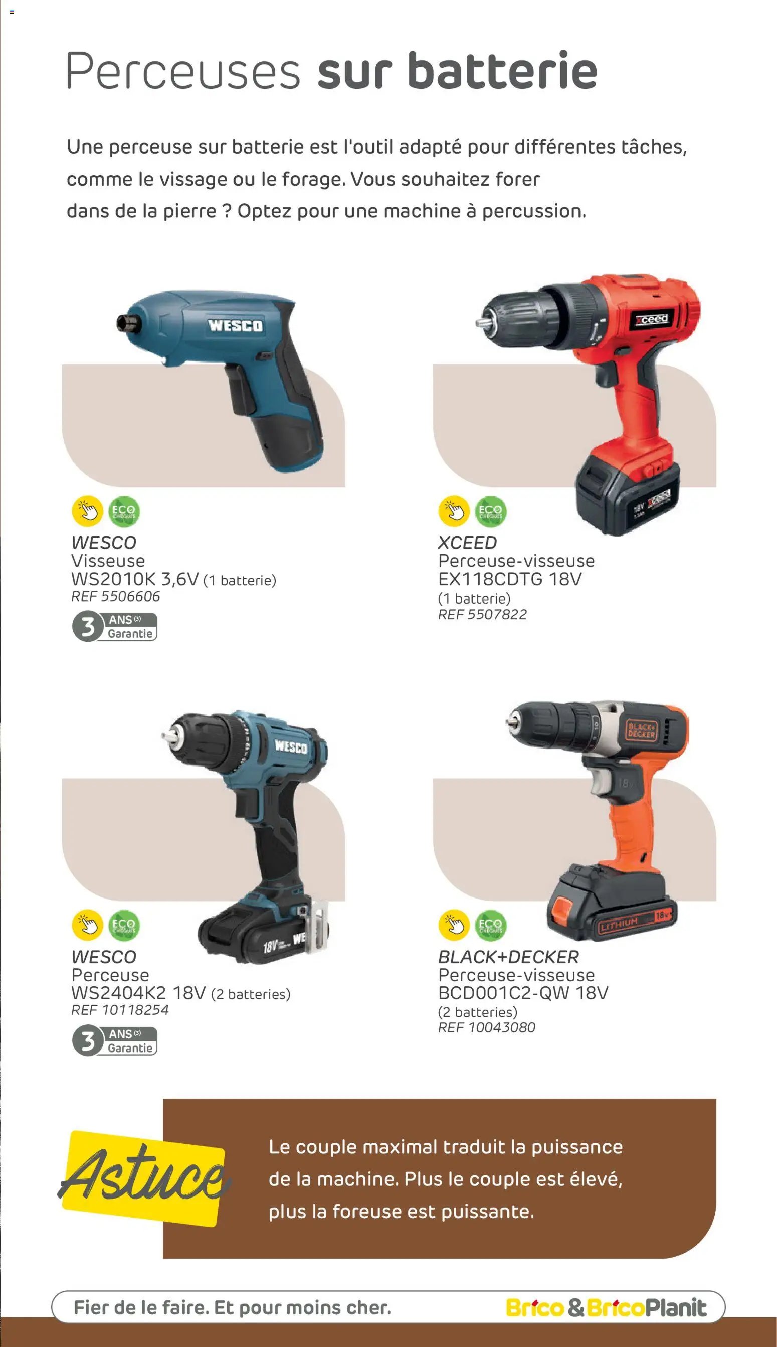 Brico catalogue powertools
