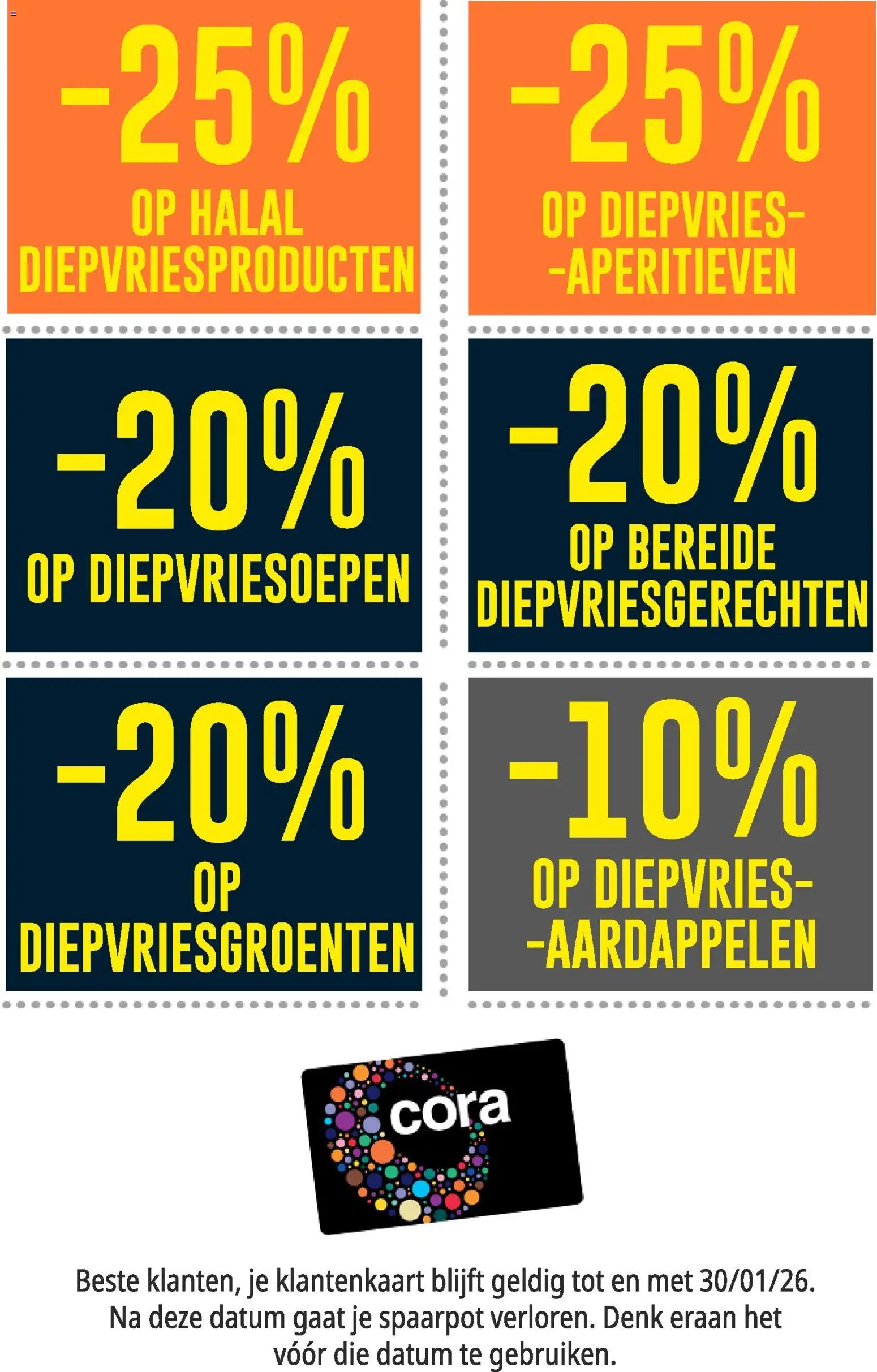 Cora - Uitverkoop kortingen 