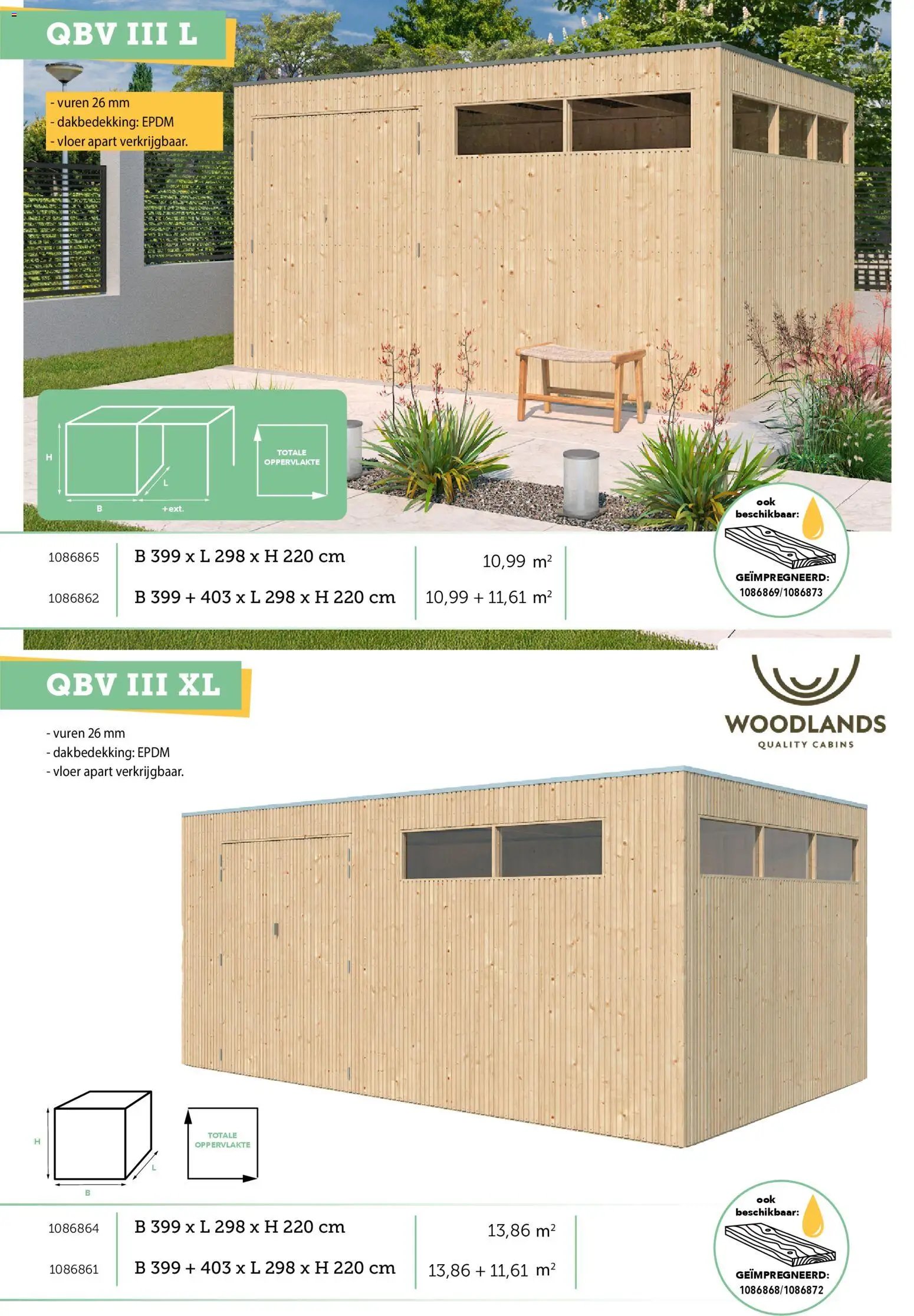 Hubo - Tuinhuis catalogus