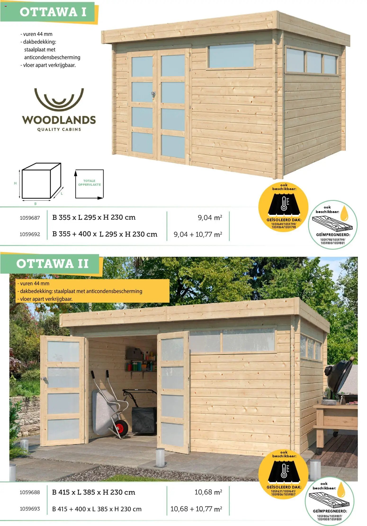 Hubo - Tuinhuis catalogus