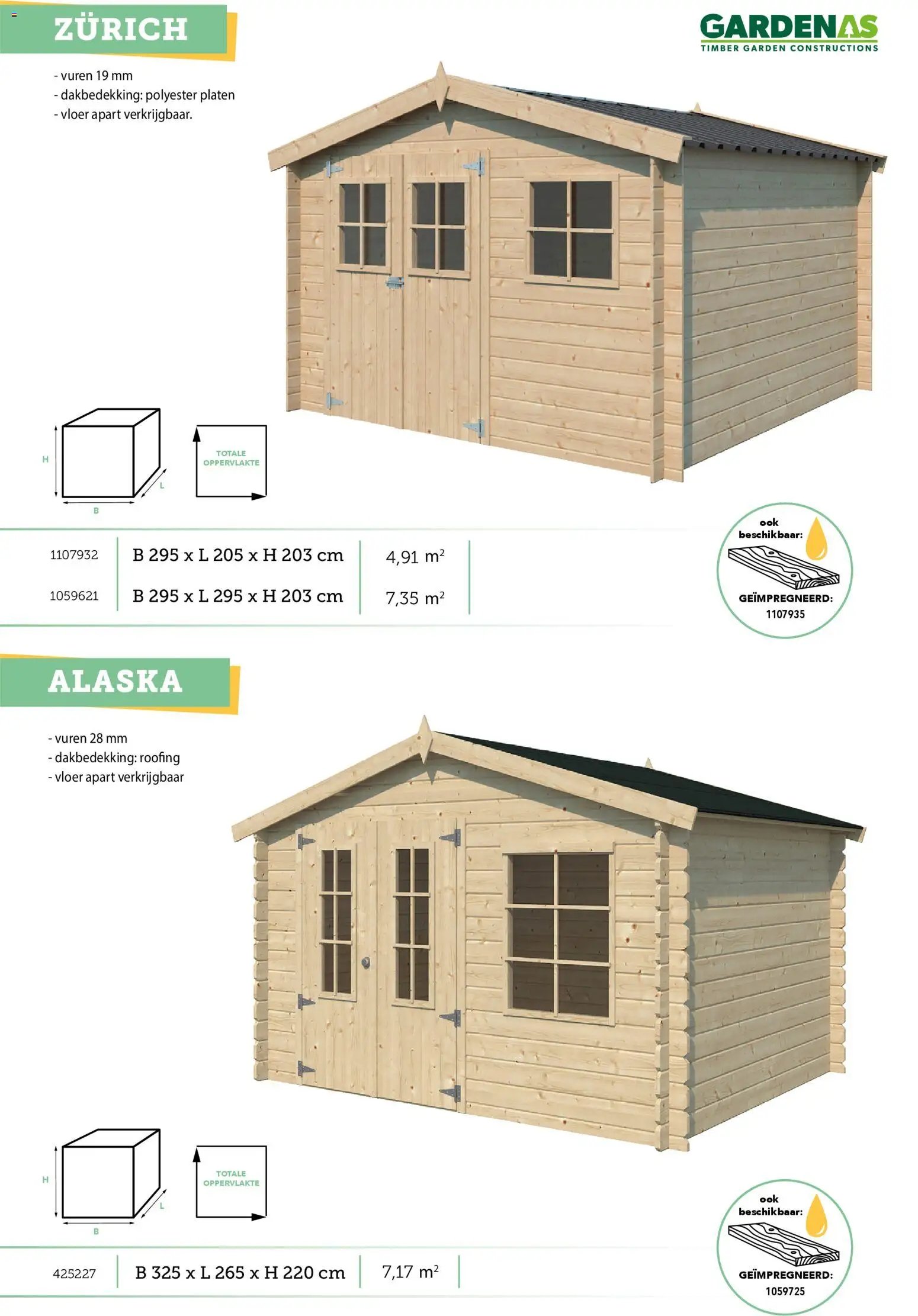 Hubo - Tuinhuis catalogus
